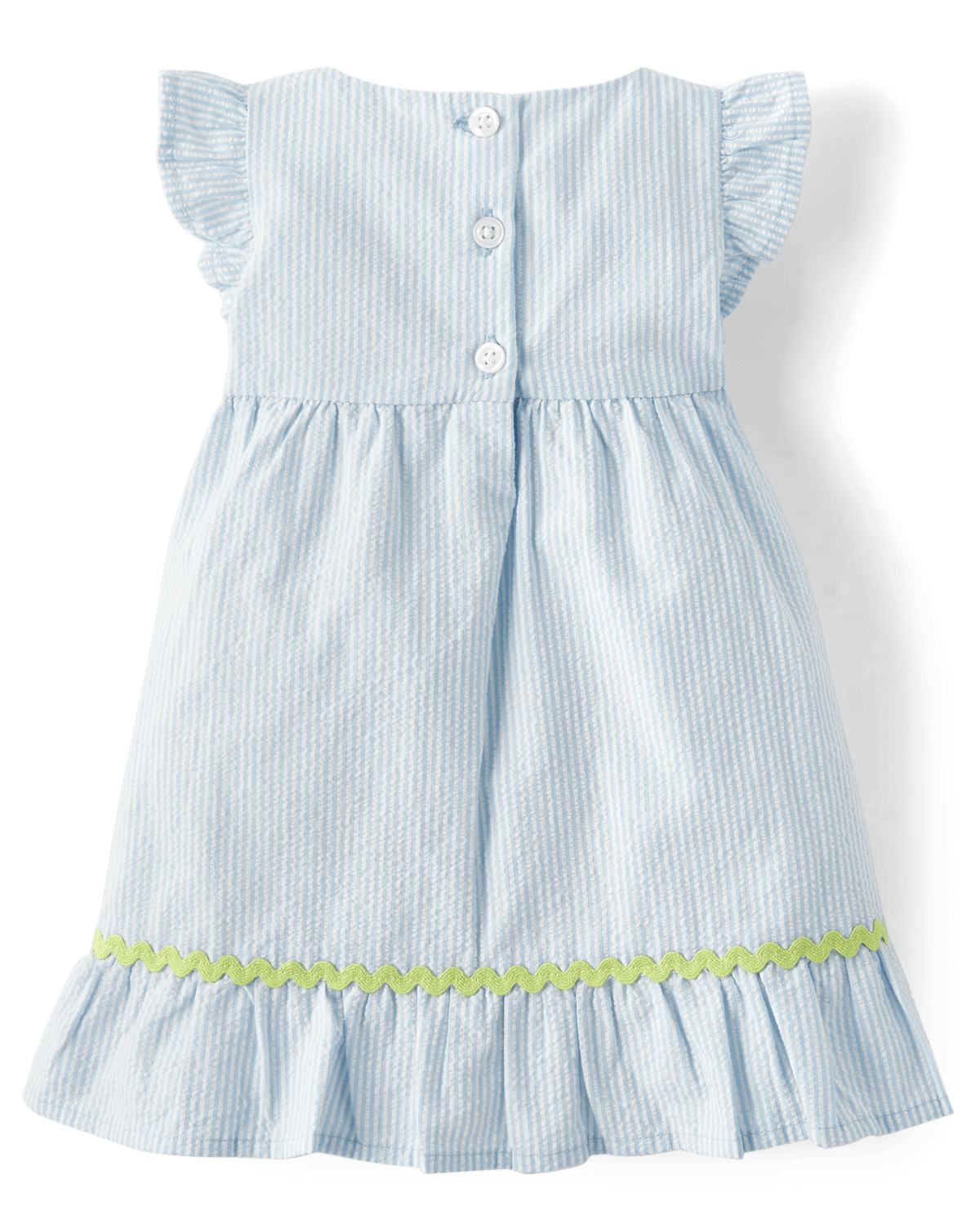 Детские платья Gymboree Baby Girls Embroidered Daisy Seersucker Ruffle Dress - Spring Celebrations — фото 3