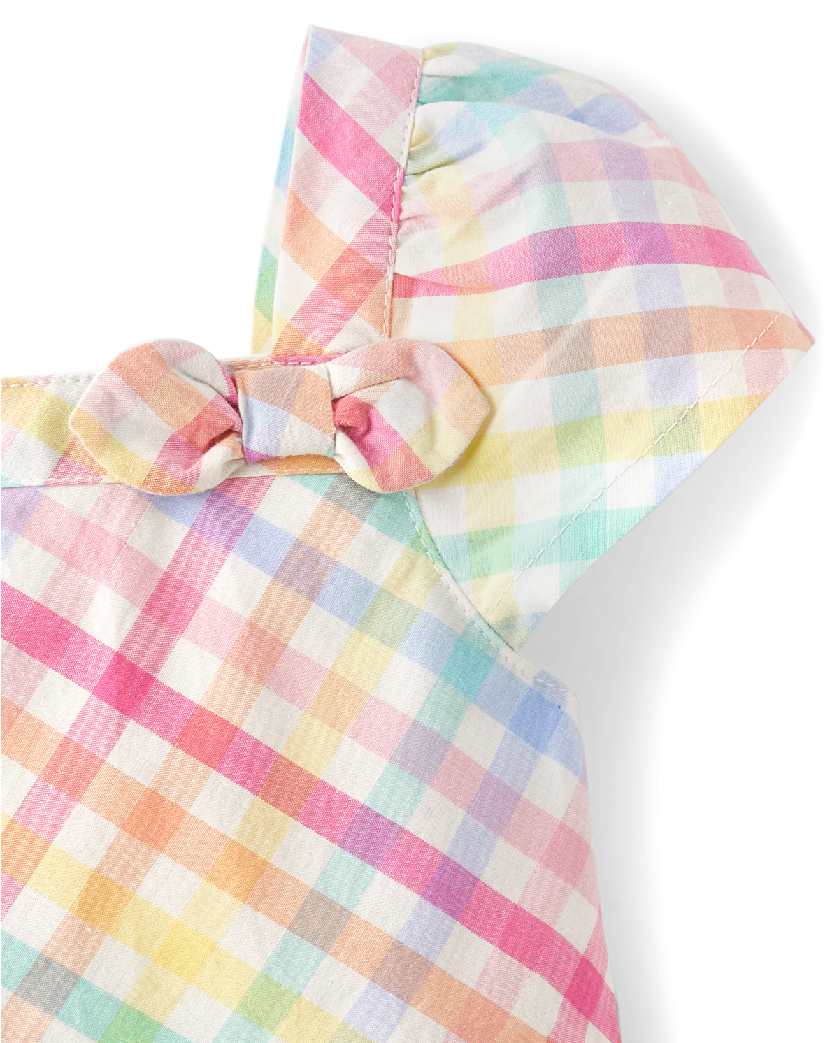Детские платья Gymboree Girls Rainbow Gingham Poplin Fit And Flare Dress - Spring Celebrations — фото 2