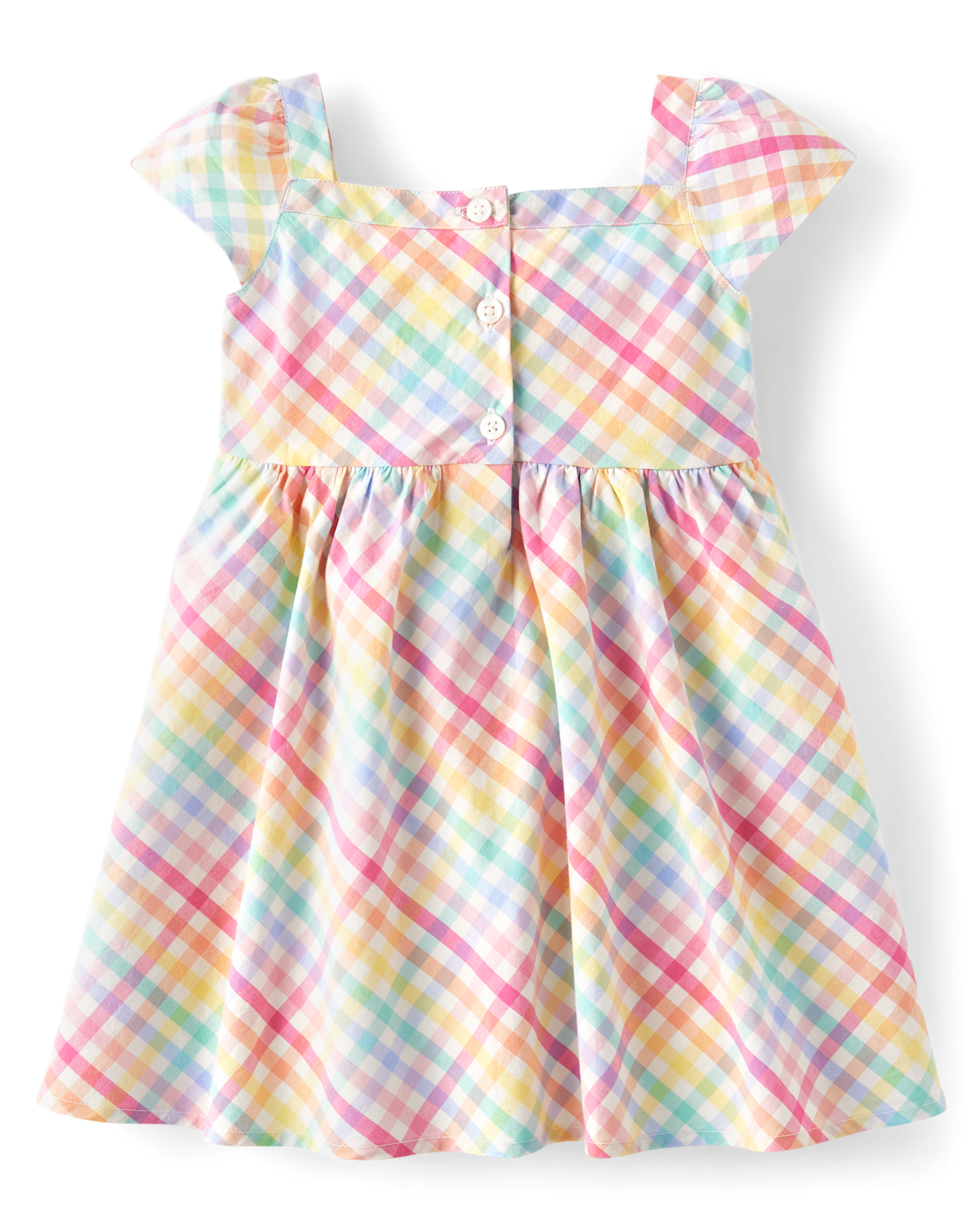 Детские платья Gymboree Girls Rainbow Gingham Poplin Fit And Flare Dress - Spring Celebrations — фото 3