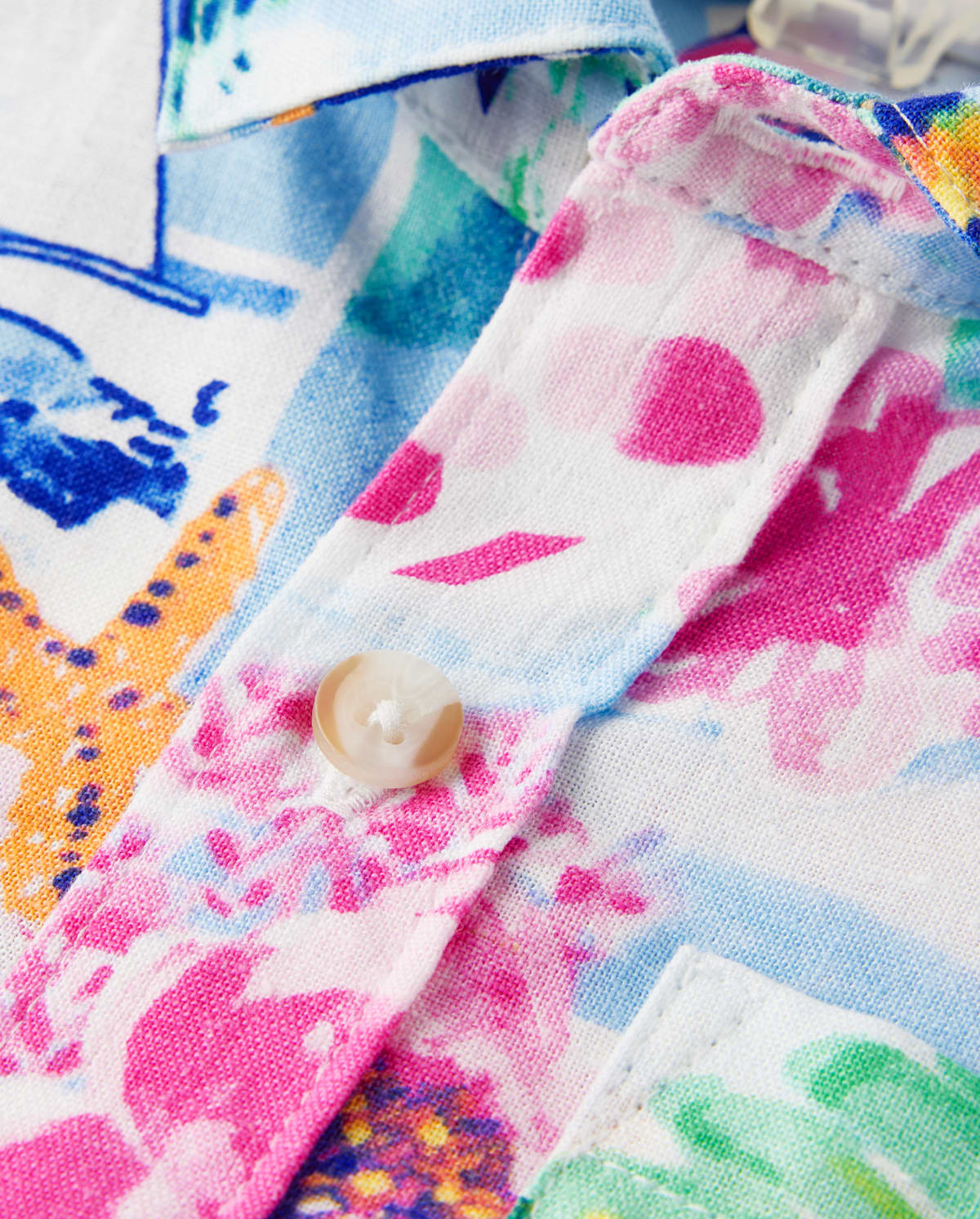 Детские рубашки Gymboree Boys Tropical Button Up Shirt - Bon Voyage