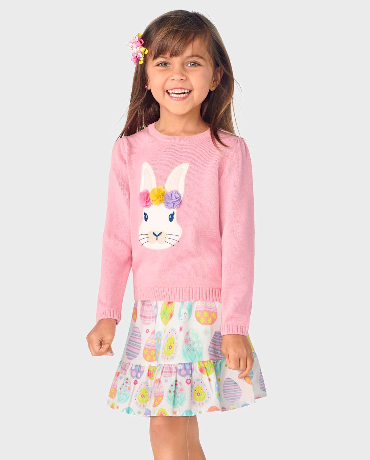 Детские свитеры Gymboree Girls Embroidered Bunny Sweater - Spring Celebrations — фото 2