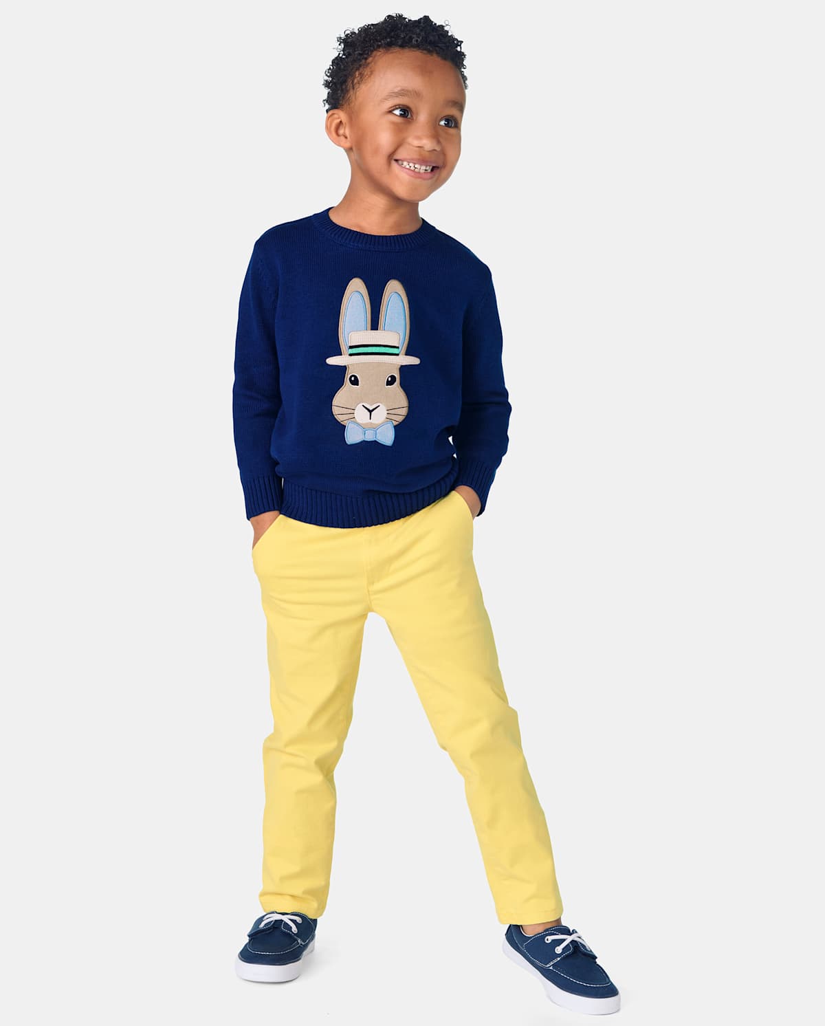 Детские свитеры Gymboree Boys Embroidered Bunny Sweater - Spring Celebrations — фото 2