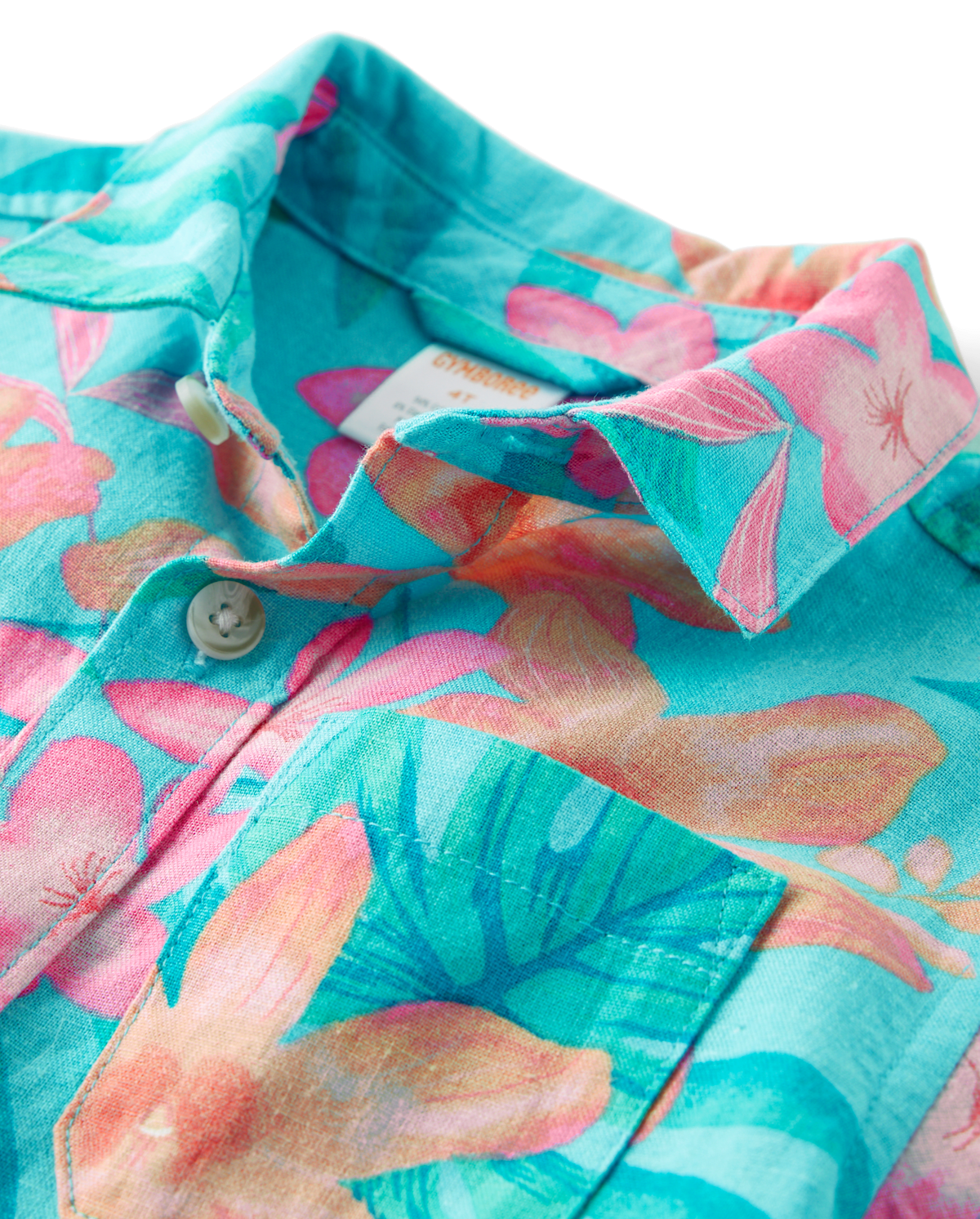 Детские рубашки Gymboree Boys Tropical Button Up Shirt - Splish-Splash