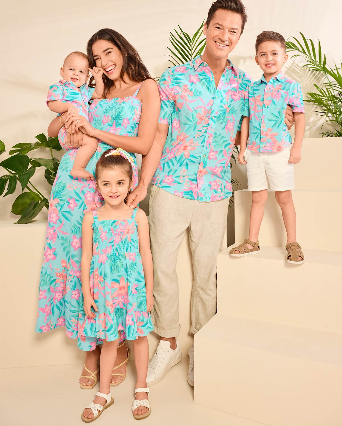 Детские рубашки Gymboree Boys Tropical Button Up Shirt - Splish-Splash — фото 2