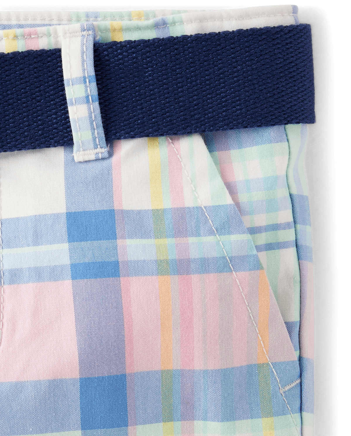 Детские шорты Gymboree Boys Plaid Belted Chino Shorts - Spring Celebrations — фото 2