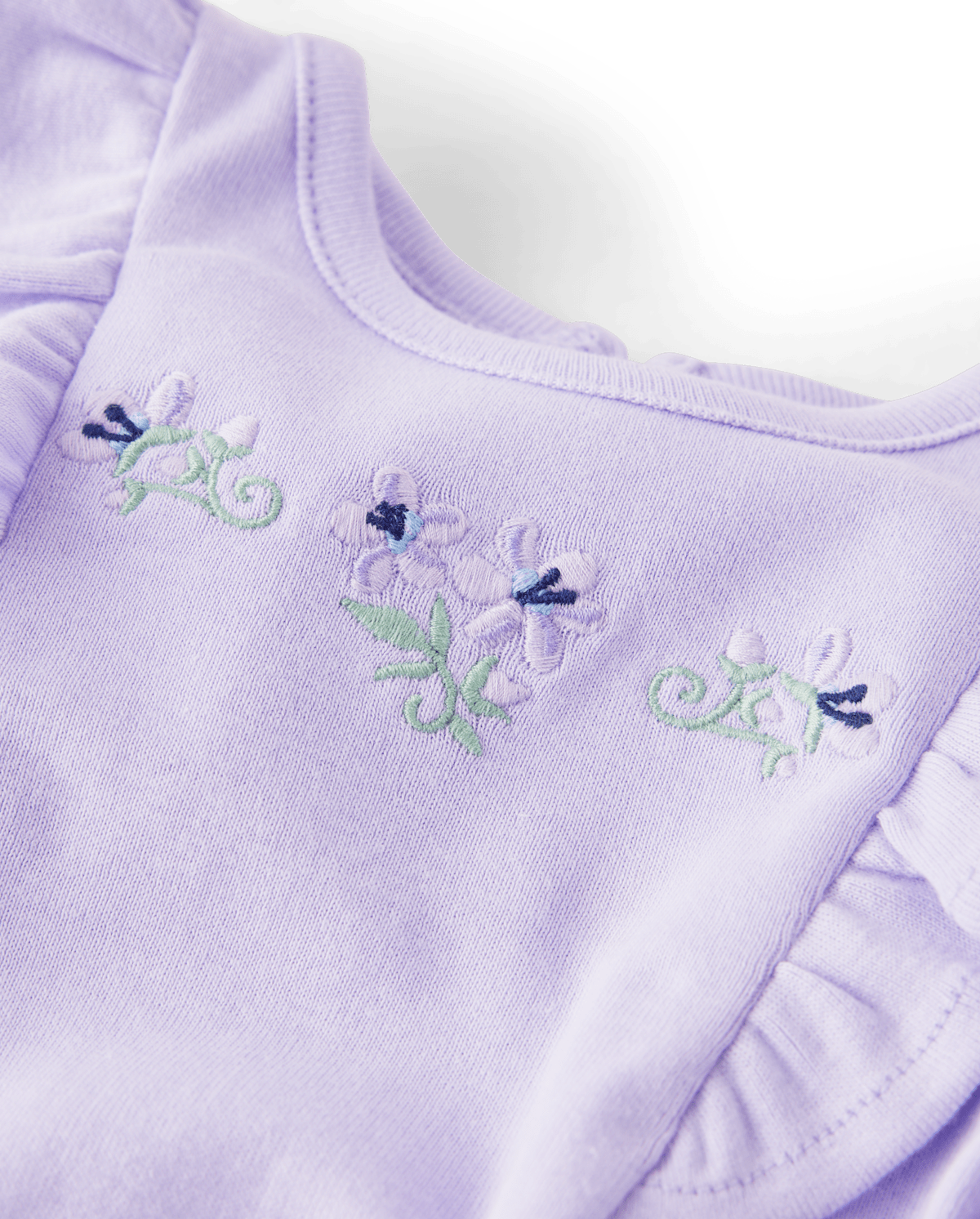 Боди для девочки Gymboree с цветочным рюшем, 3 шт — фото 2