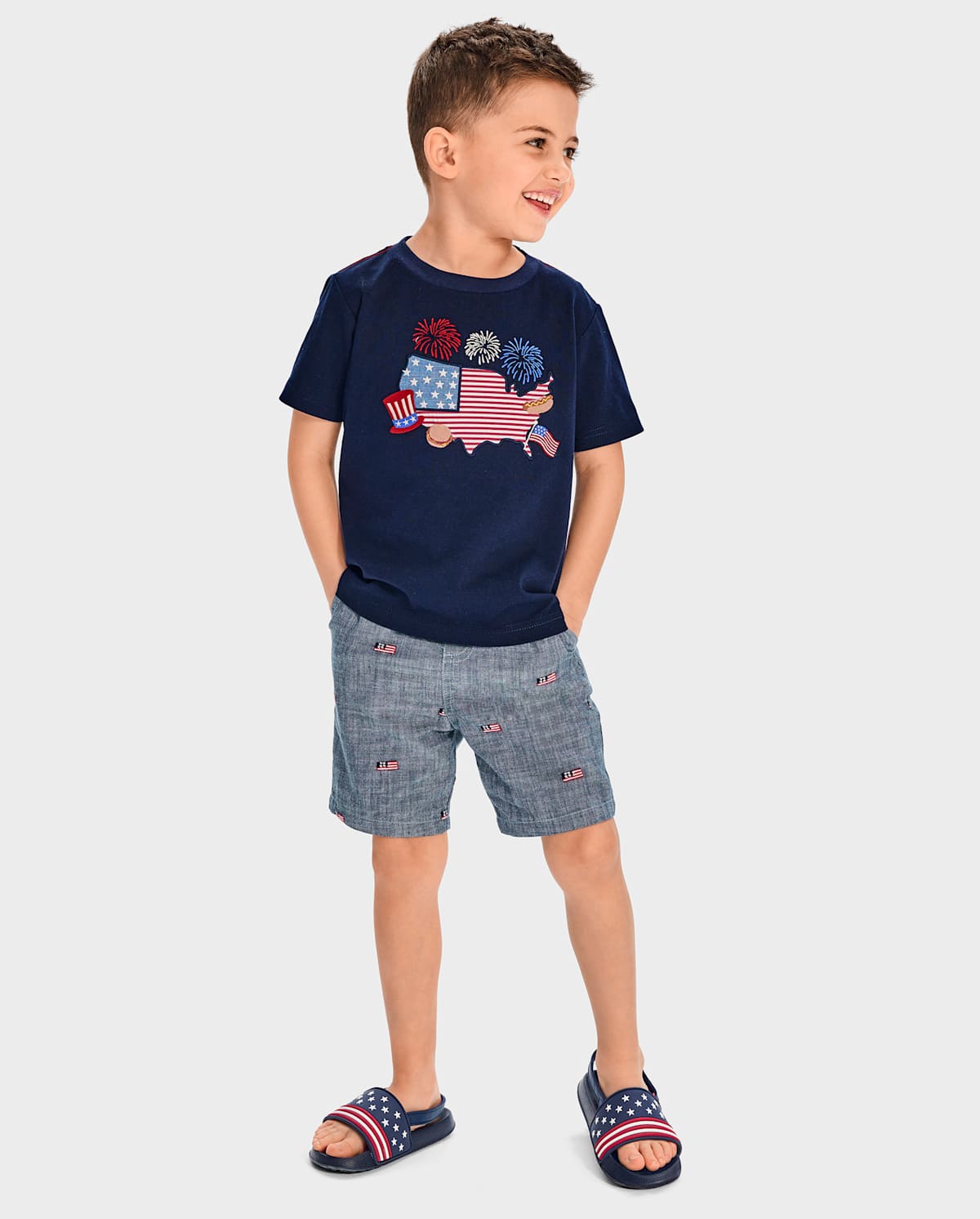 Детские топы Gymboree Boys Embroidered Map Top - American Cutie — фото 2