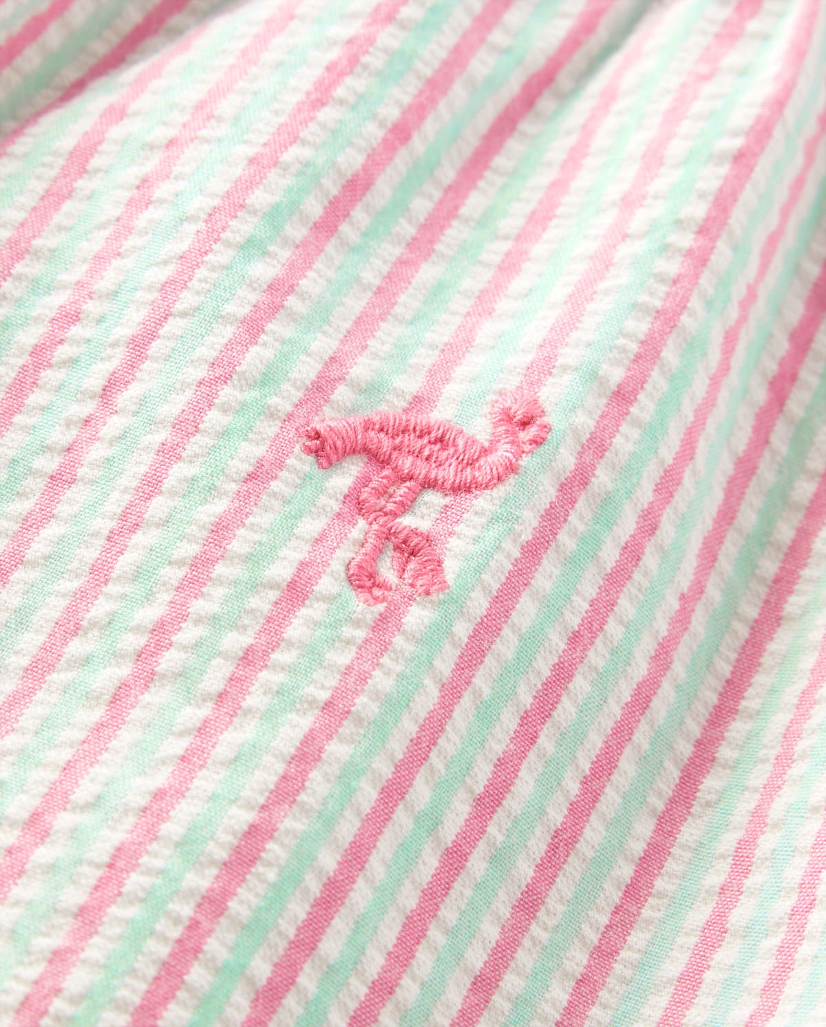 Детские рубашки Gymboree Boys Schiffli Flamingo Button Up Shirt - Seaside Palms