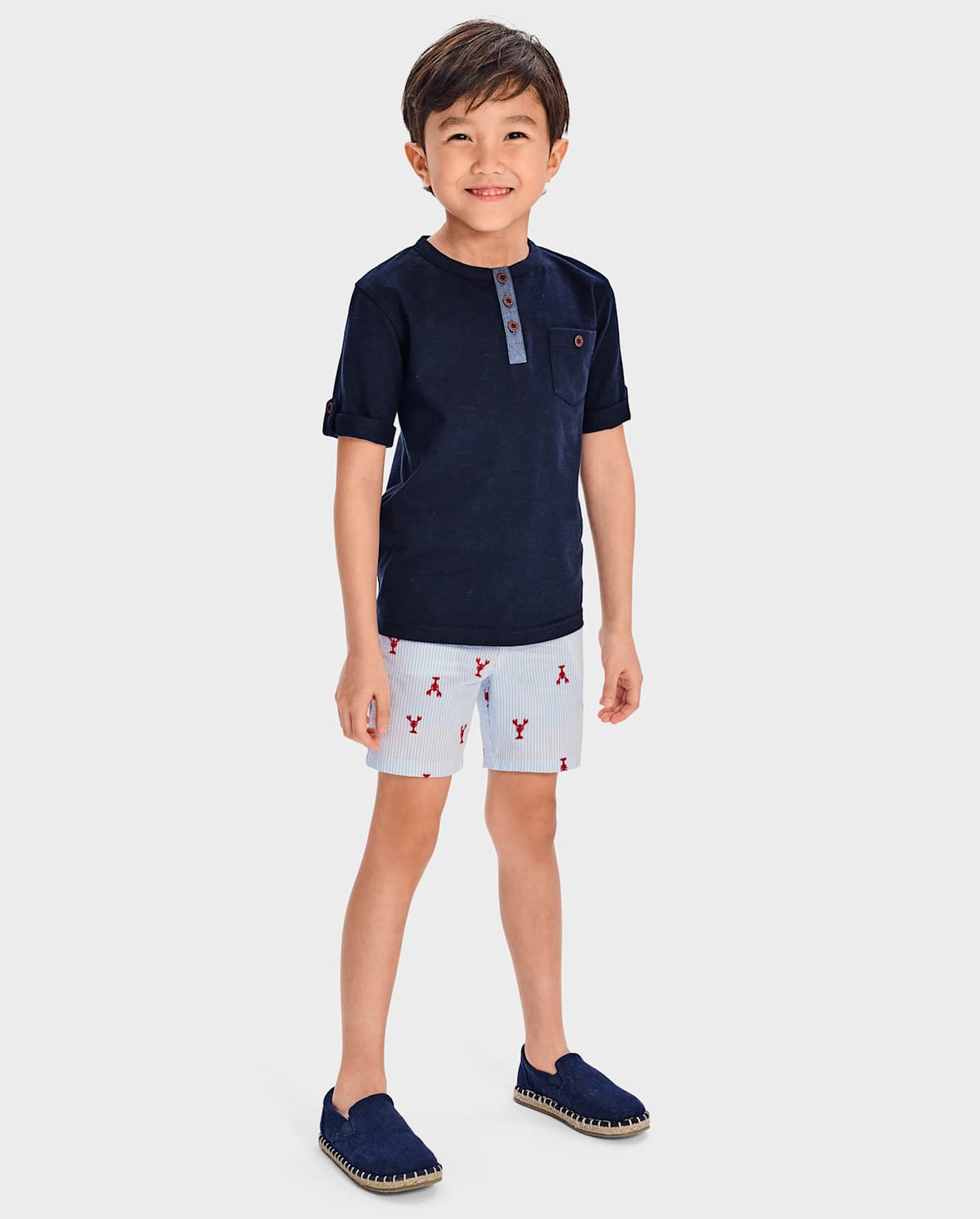 Детские топы Gymboree Boys Henley Top - Little Essentials — фото 2