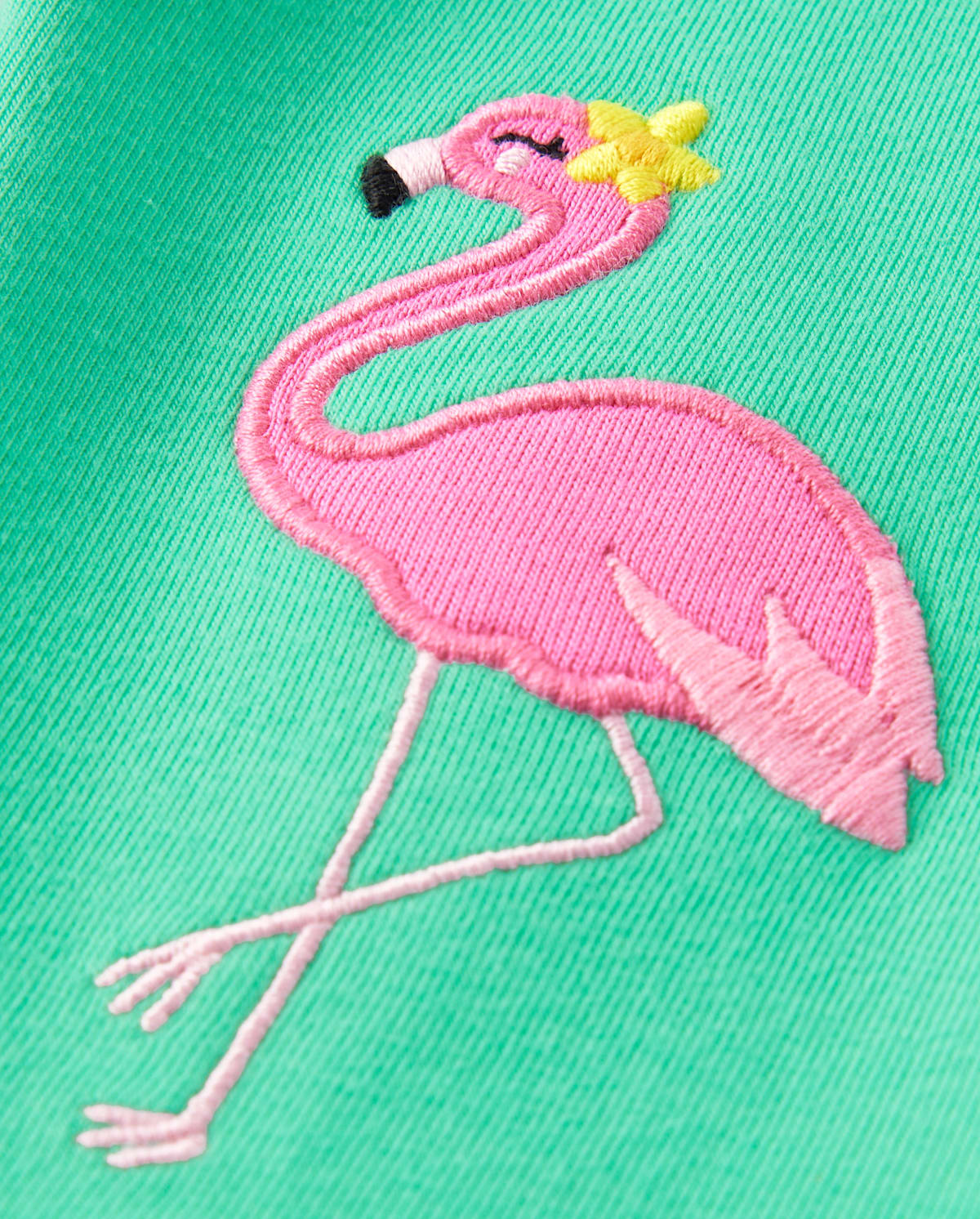 Детские леггинсы Gymboree Girls Embroidered Flamingo Capri Leggings - Seaside Palms