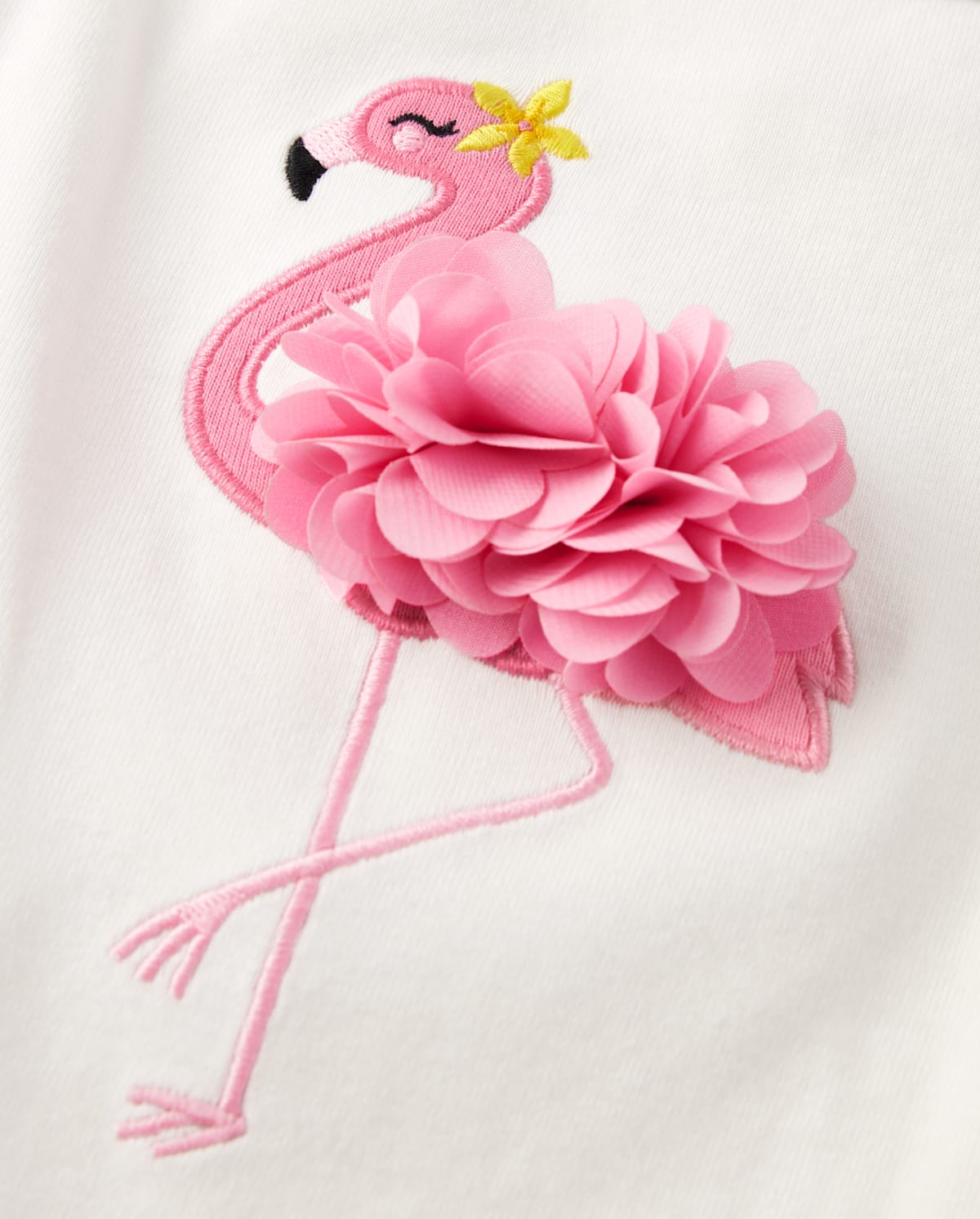 Детские топы Gymboree Girls Embroidered Flamingo Ruffle Tank Top - Seaside Palms