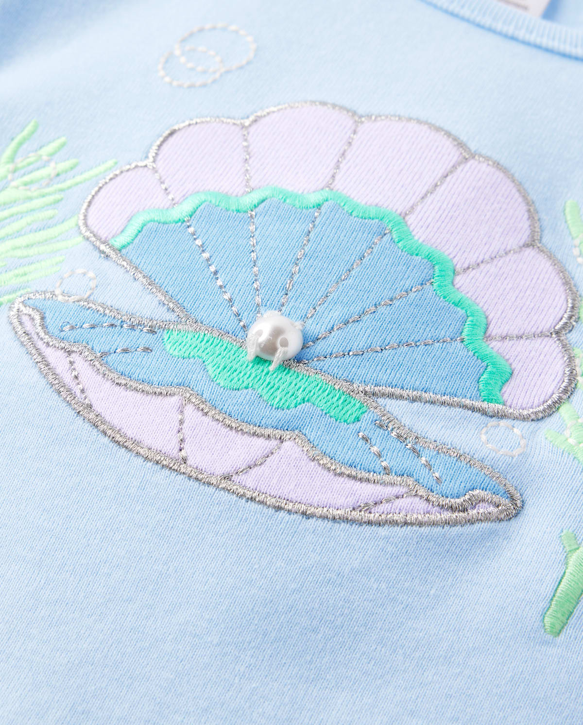 Детские топы Gymboree Girls Embroidered Seashell Top - Bondi Beach