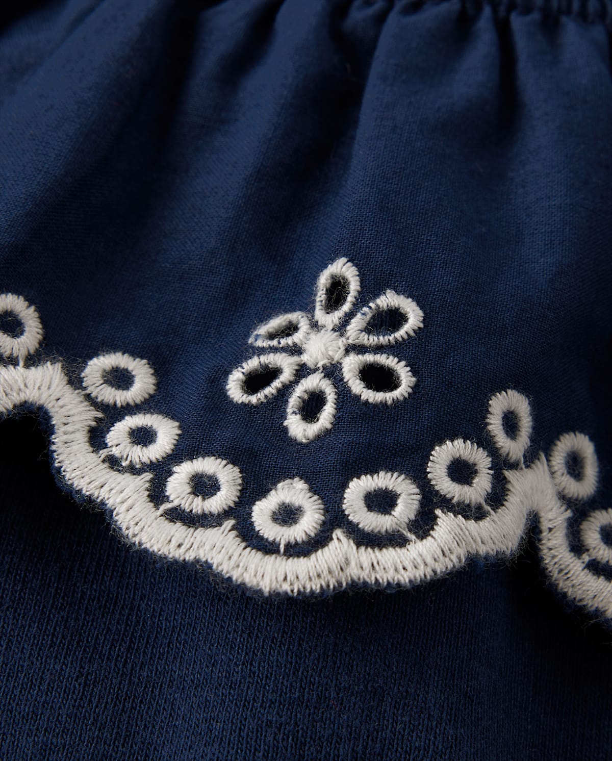 Детские топы Gymboree Girls Eyelet Ruffle Top - Little Essentials