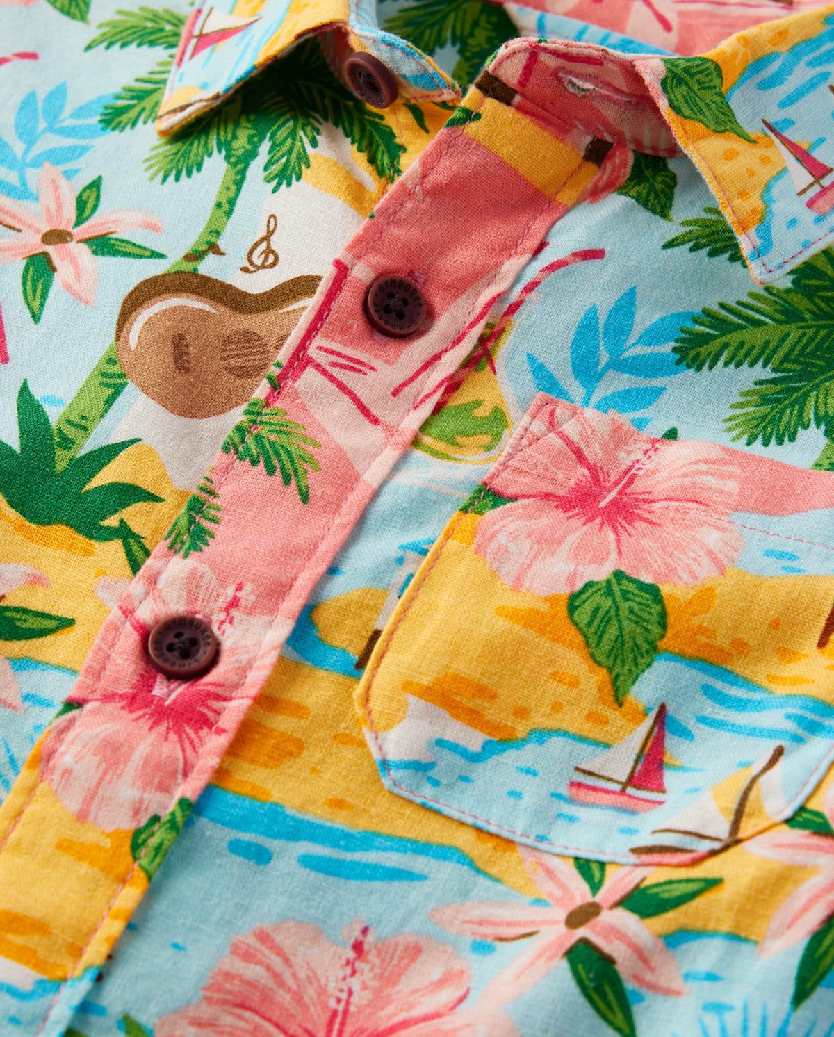 Детские рубашки Gymboree Boys Hawaiian Button Up Shirt - Little Essentials