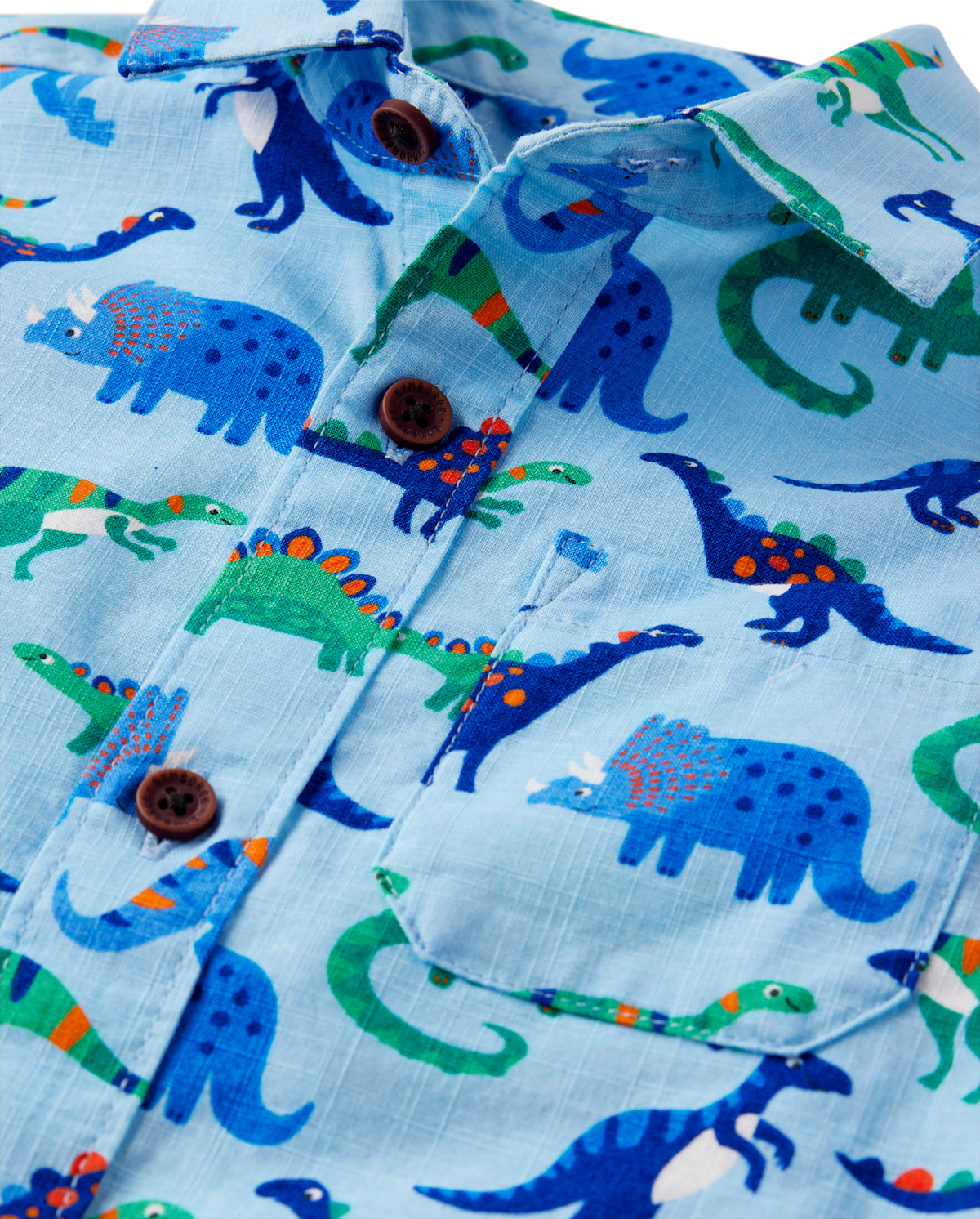 Детские рубашки Gymboree Boys Dino Button Up Shirt - Little Essentials