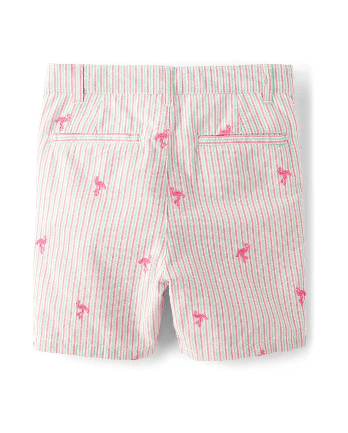 Детские шорты Gymboree Boys Schiffli Flamingo Chino Shorts - Seaside Palms — фото 3