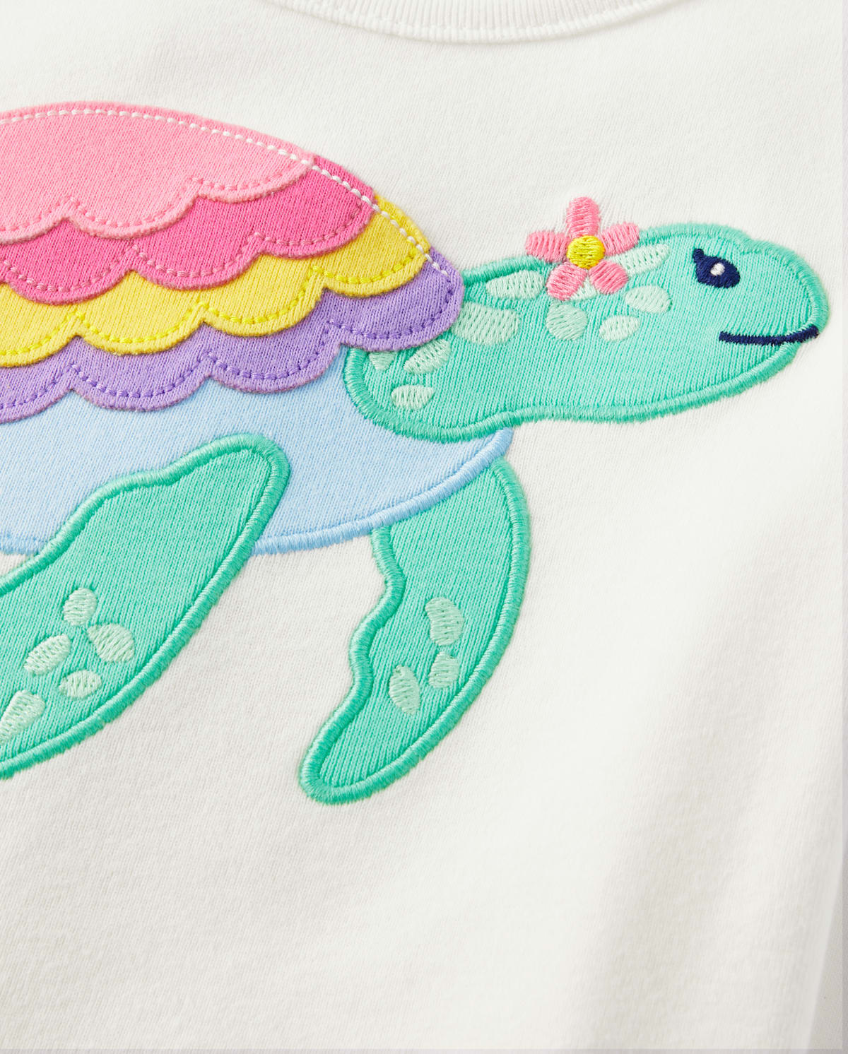 Детские топы Gymboree Girls Embroidered Turtle Top - Little Essentials