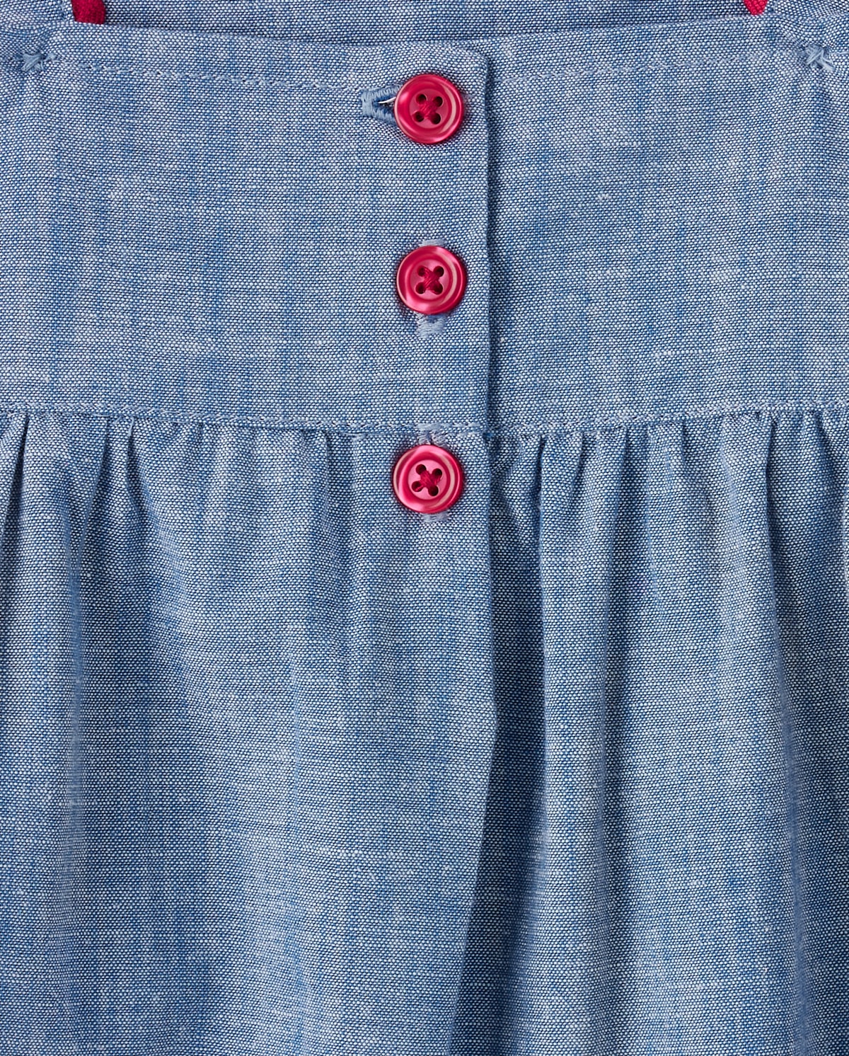 Детские платья Gymboree Girls Embroidered Apple Chambray Jumper - Classroom Cutie — фото 2