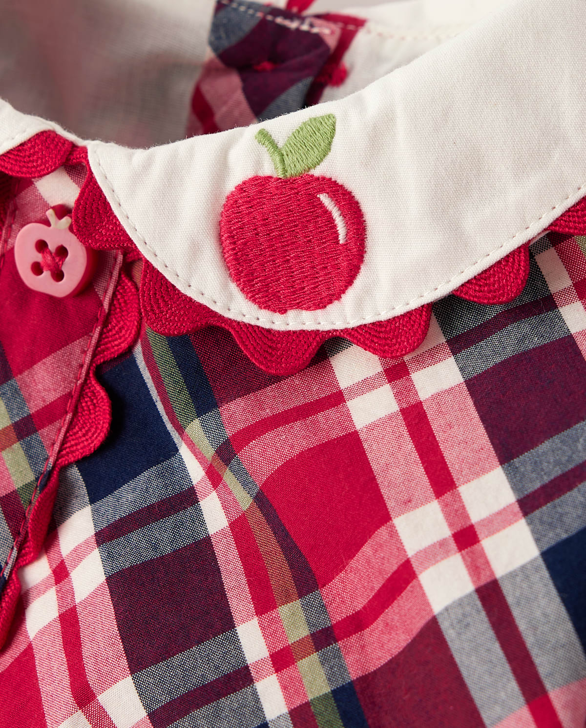 Детские платья Gymboree Girls Plaid Poplin Ruffle Dress - Classroom Cutie
