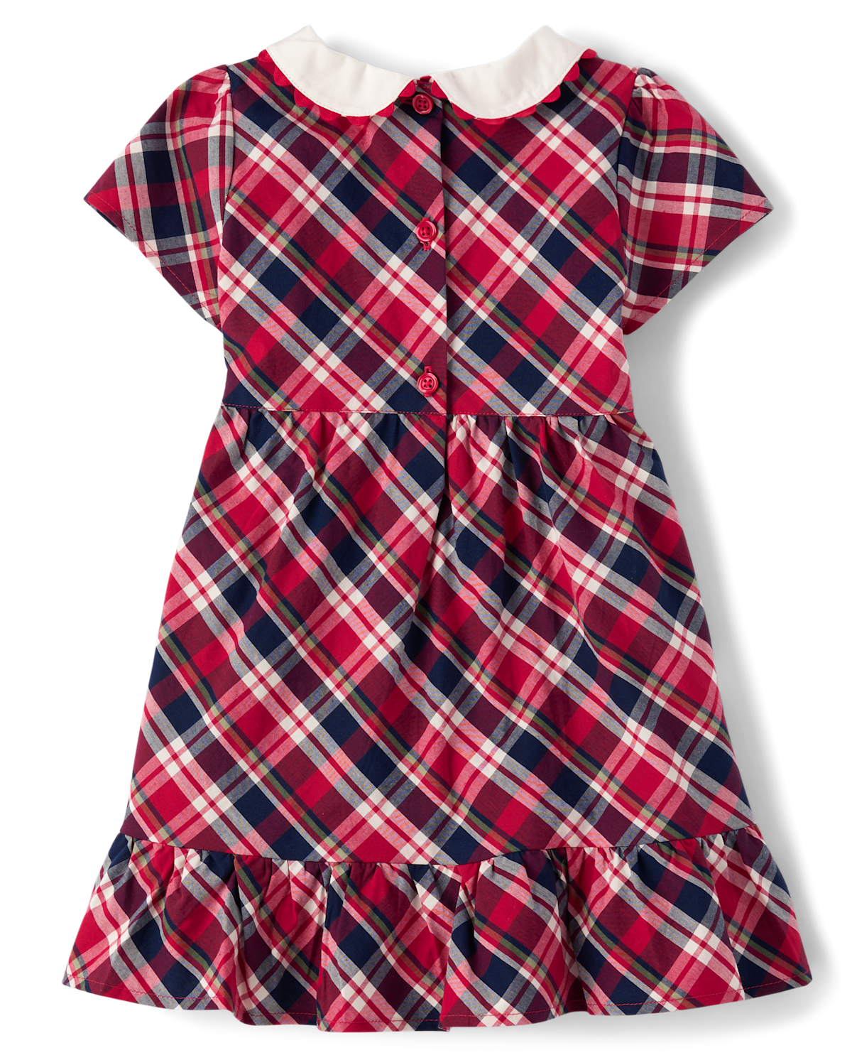 Детские платья Gymboree Girls Plaid Poplin Ruffle Dress - Classroom Cutie — фото 3