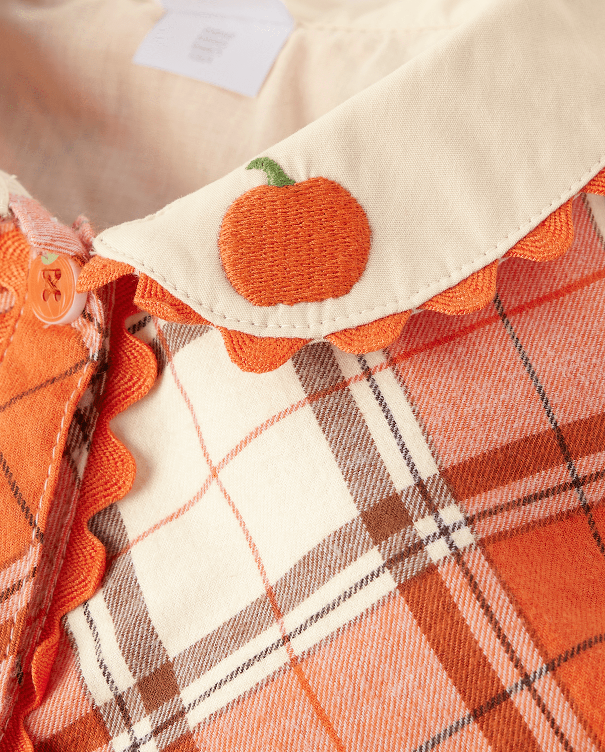 Детские платья Gymboree Girls Plaid Pumpkin Shirt Dress - Autumn Adventures — фото 2