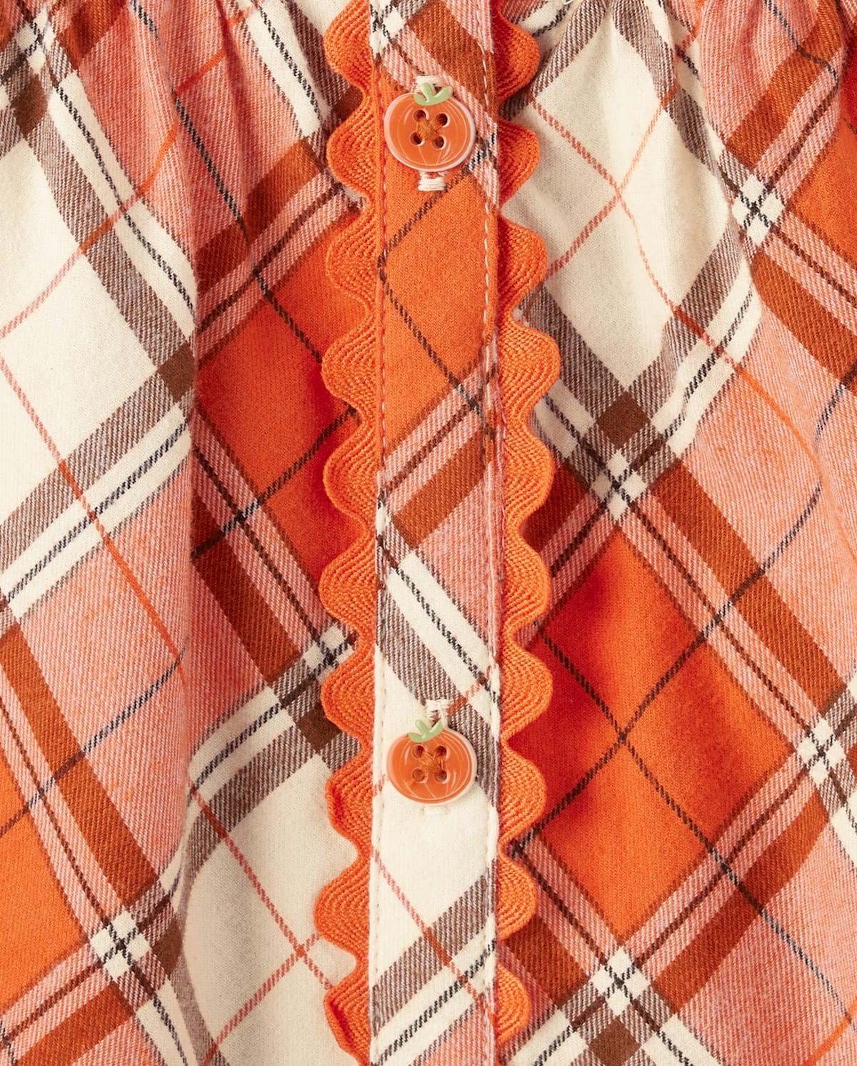 Детские платья Gymboree Girls Plaid Pumpkin Shirt Dress - Autumn Adventures — фото 3