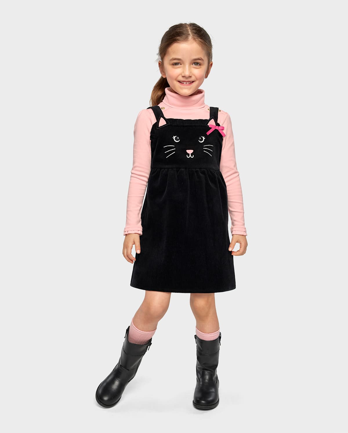 Детские платья Gymboree Girls Embroidered Cat Corduroy Jumper - Halloween — фото 3