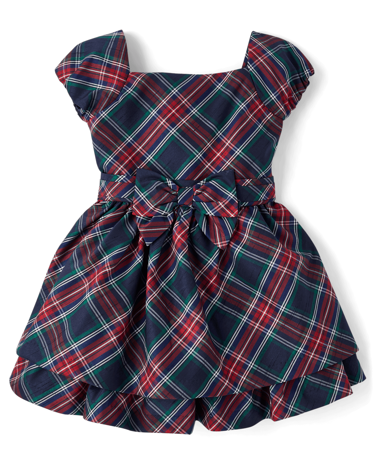 Детские платья Gymboree Girls Plaid Bow Ruffle Dress - Royal Christmas