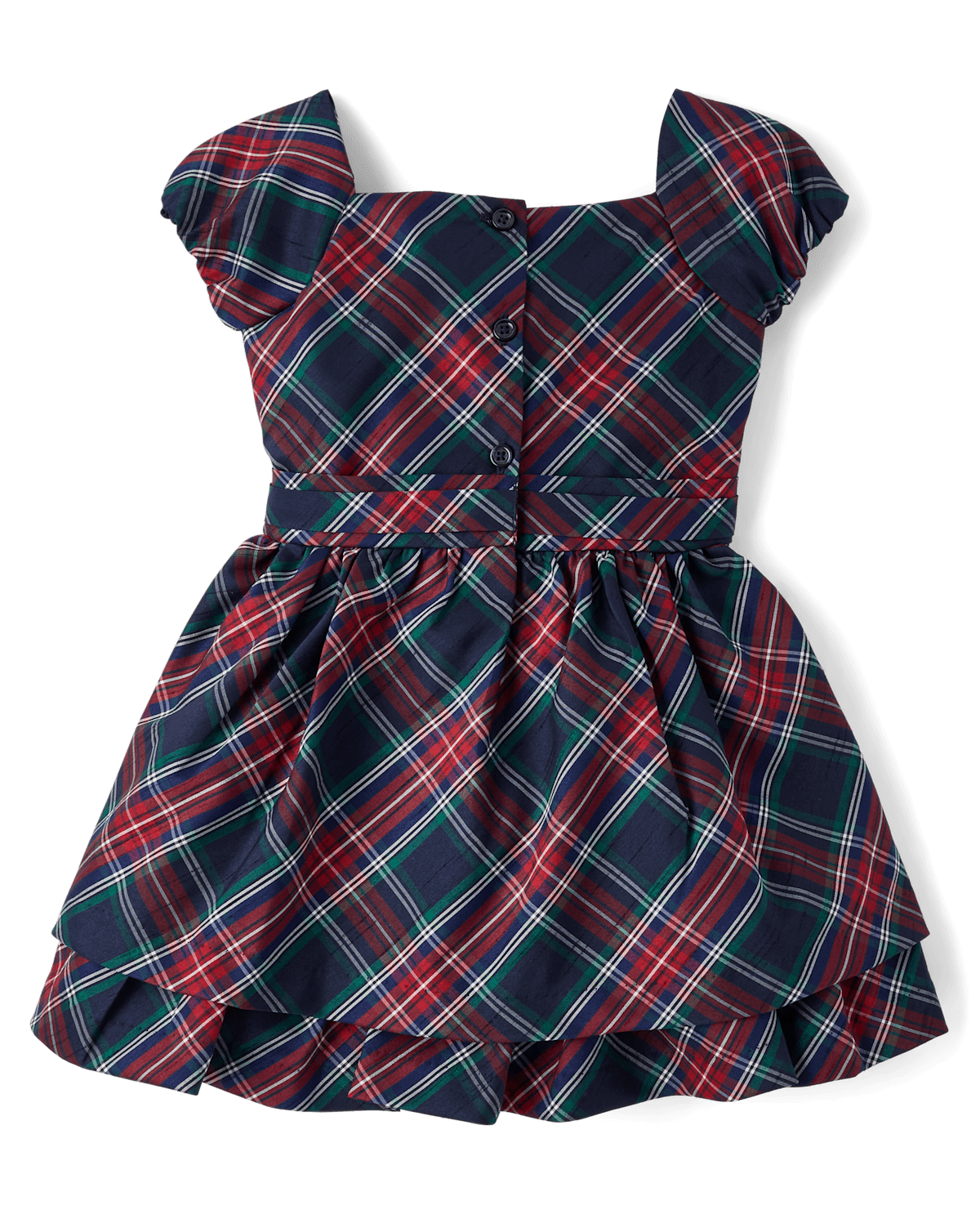 Детские платья Gymboree Girls Plaid Bow Ruffle Dress - Royal Christmas — фото 3