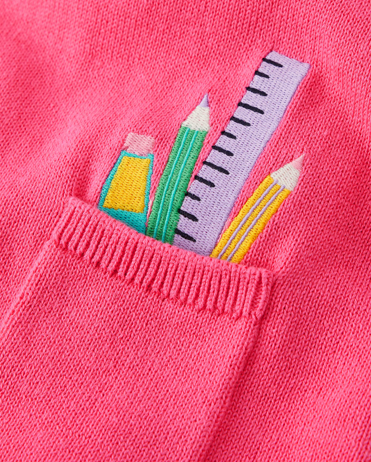 Детские платья Gymboree Girls Embroidered School Supplies Sweater Dress - Classroom Cutie