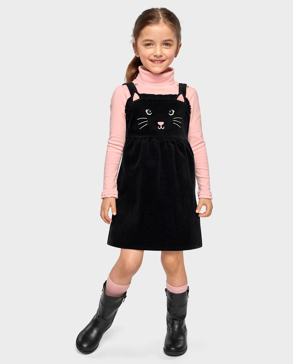 Детские топы Gymboree Girls Button Turtleneck Top - Little Essentials — фото 2