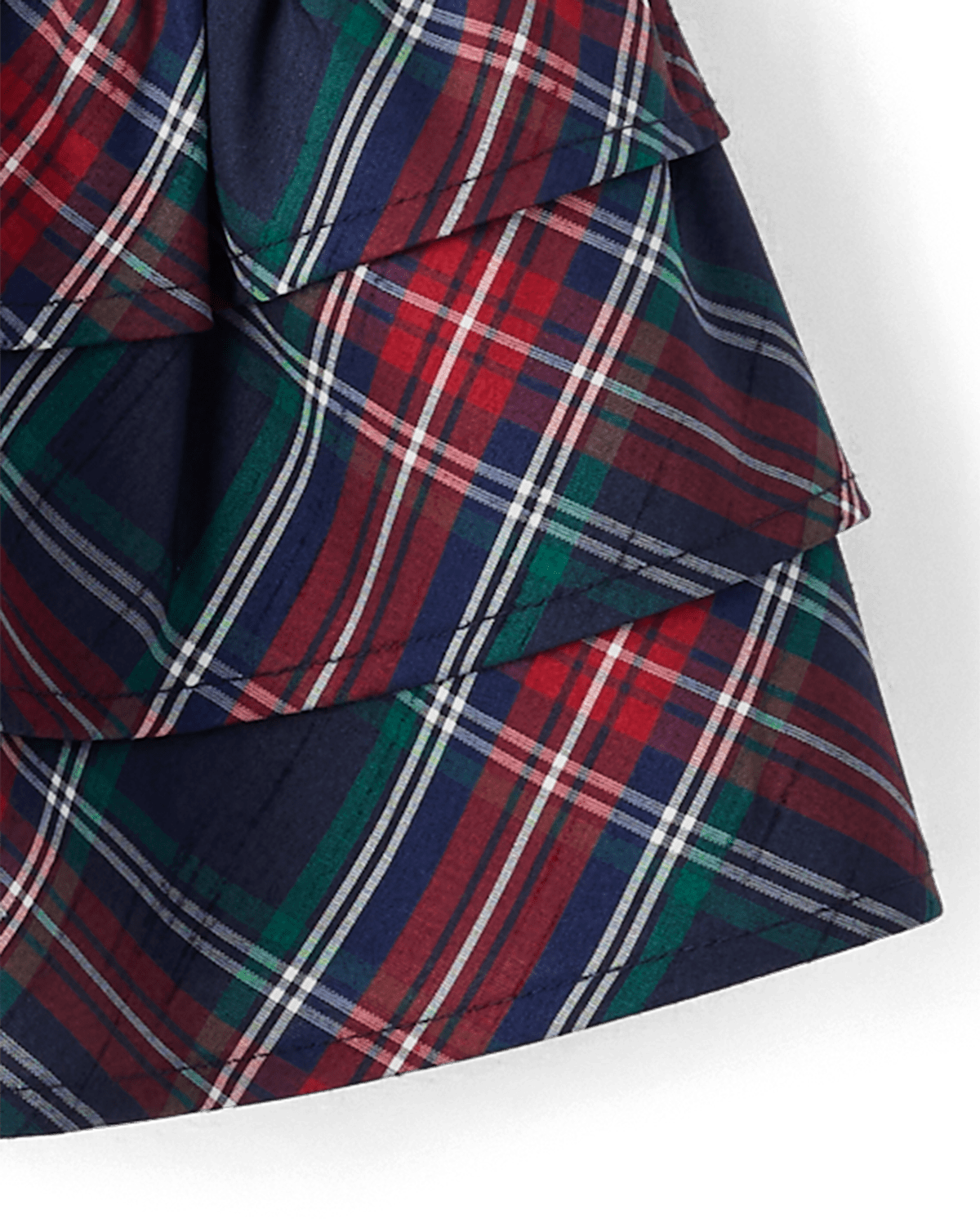 Детские юбки Gymboree Girls Plaid Tiered Skirt - Royal Christmas — фото 4