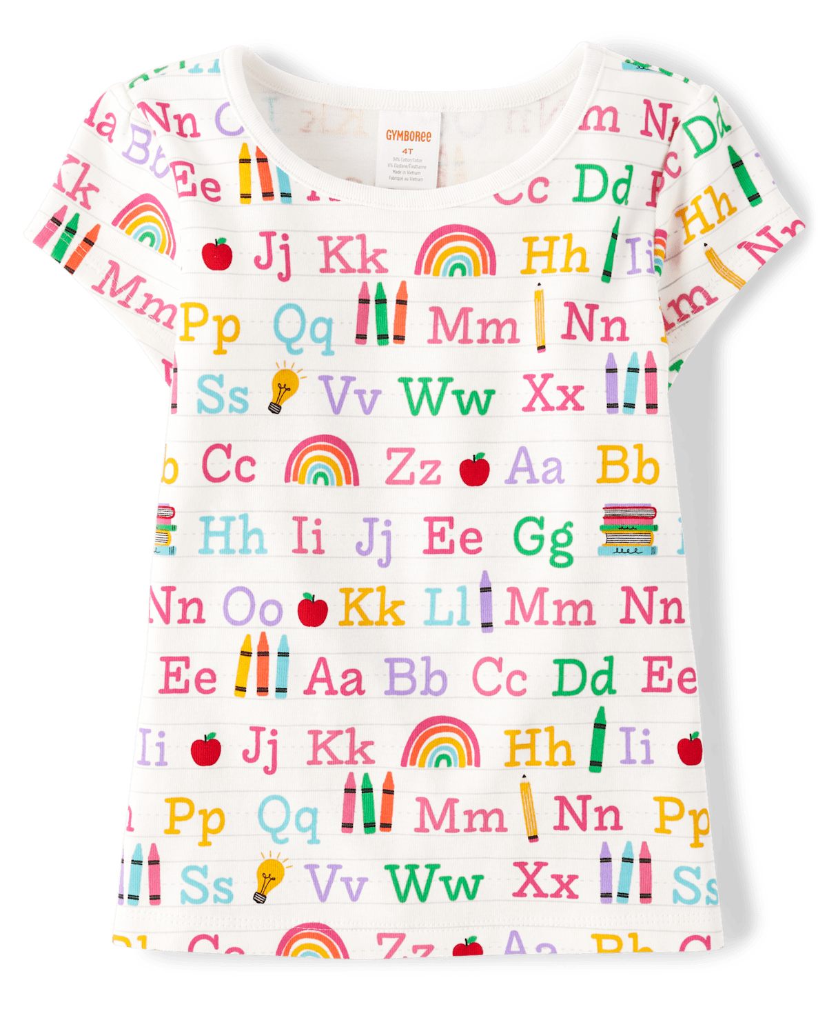Детские топы Gymboree Girls Alphabet Top - Classroom Cutie