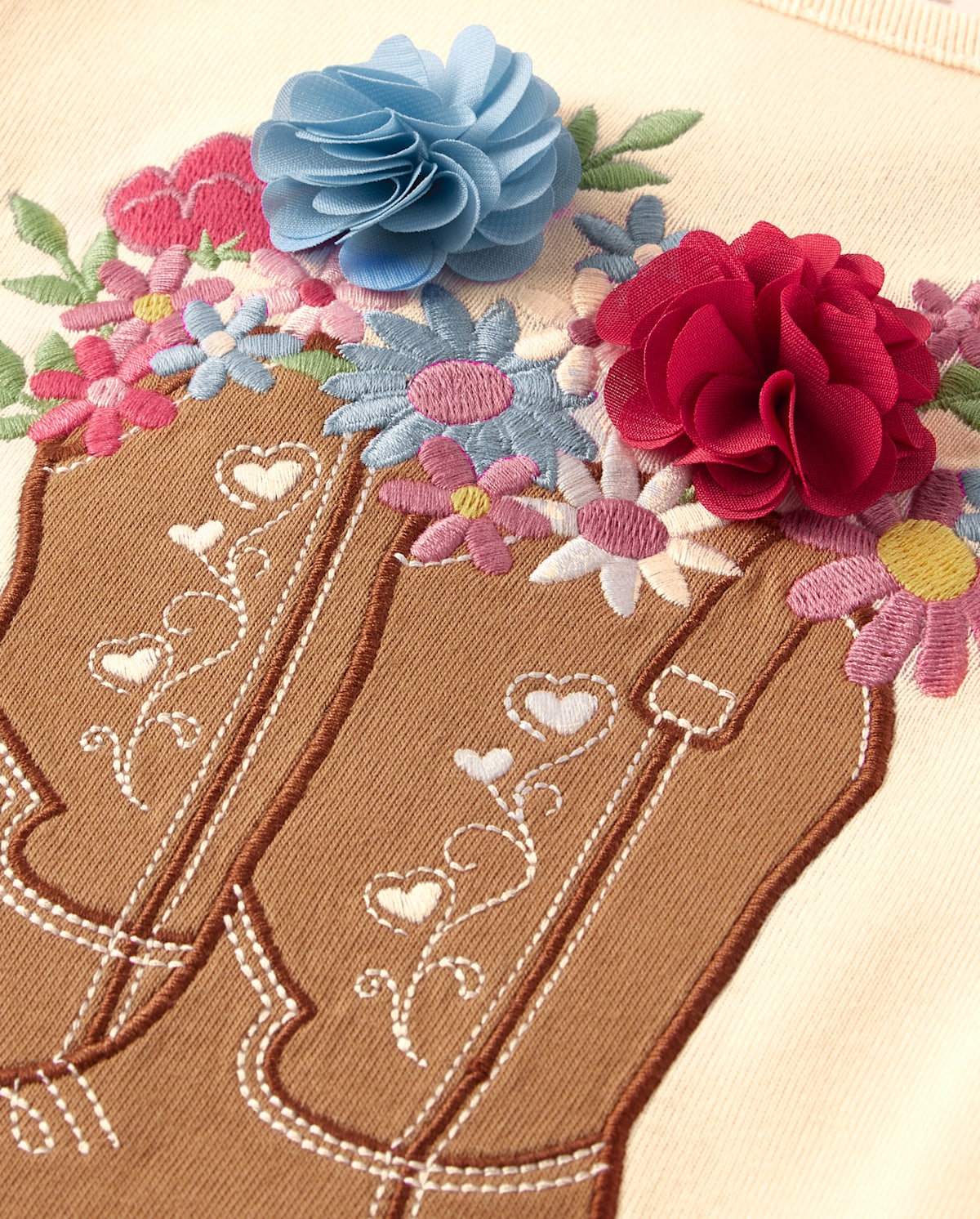 Детские ботинки Gymboree Girls Embroidered Cowgirl Boots Top - Country Charm