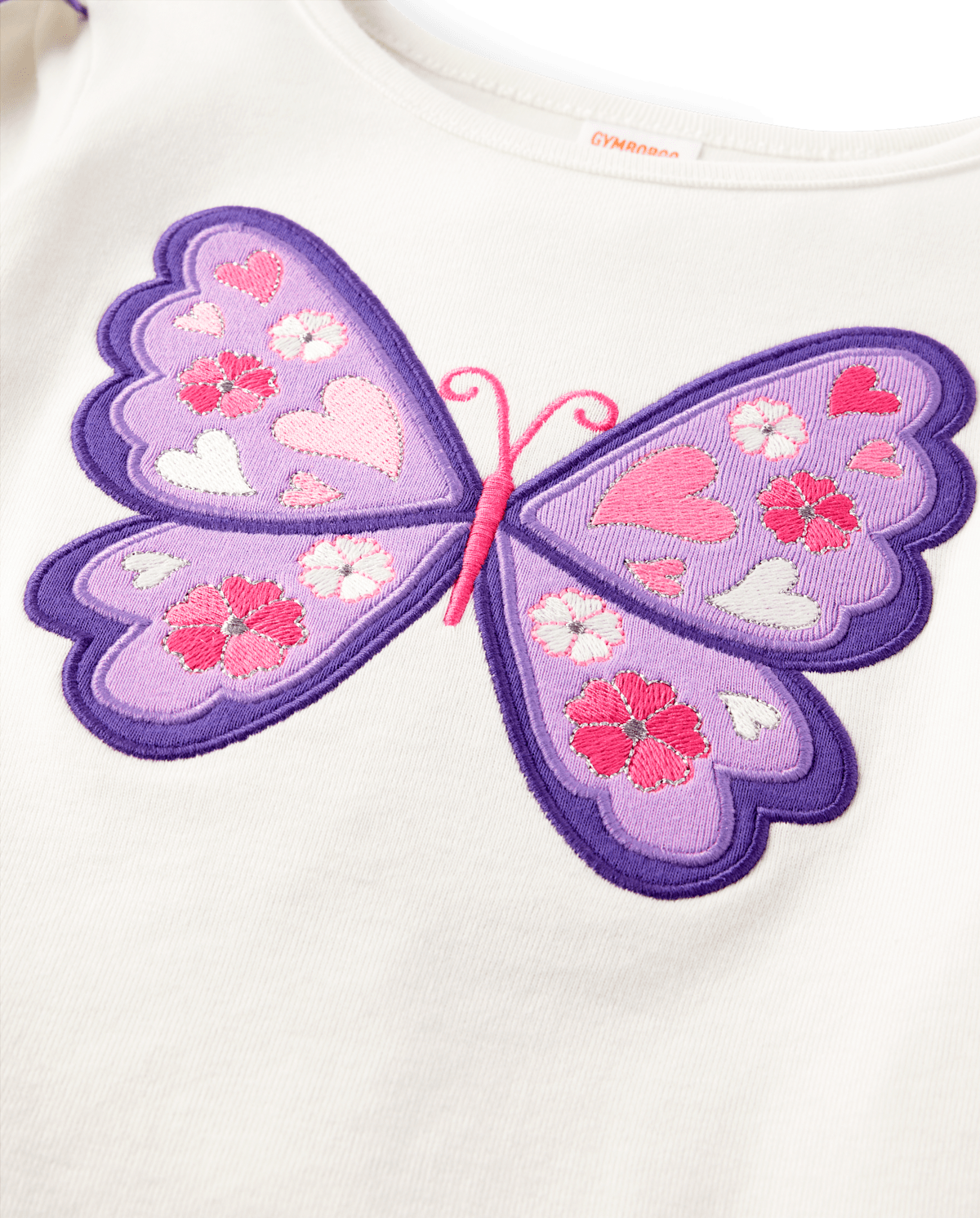 Детские топы Gymboree Girls Embroidered Butterfly Tulip Top - Classroom Cutie