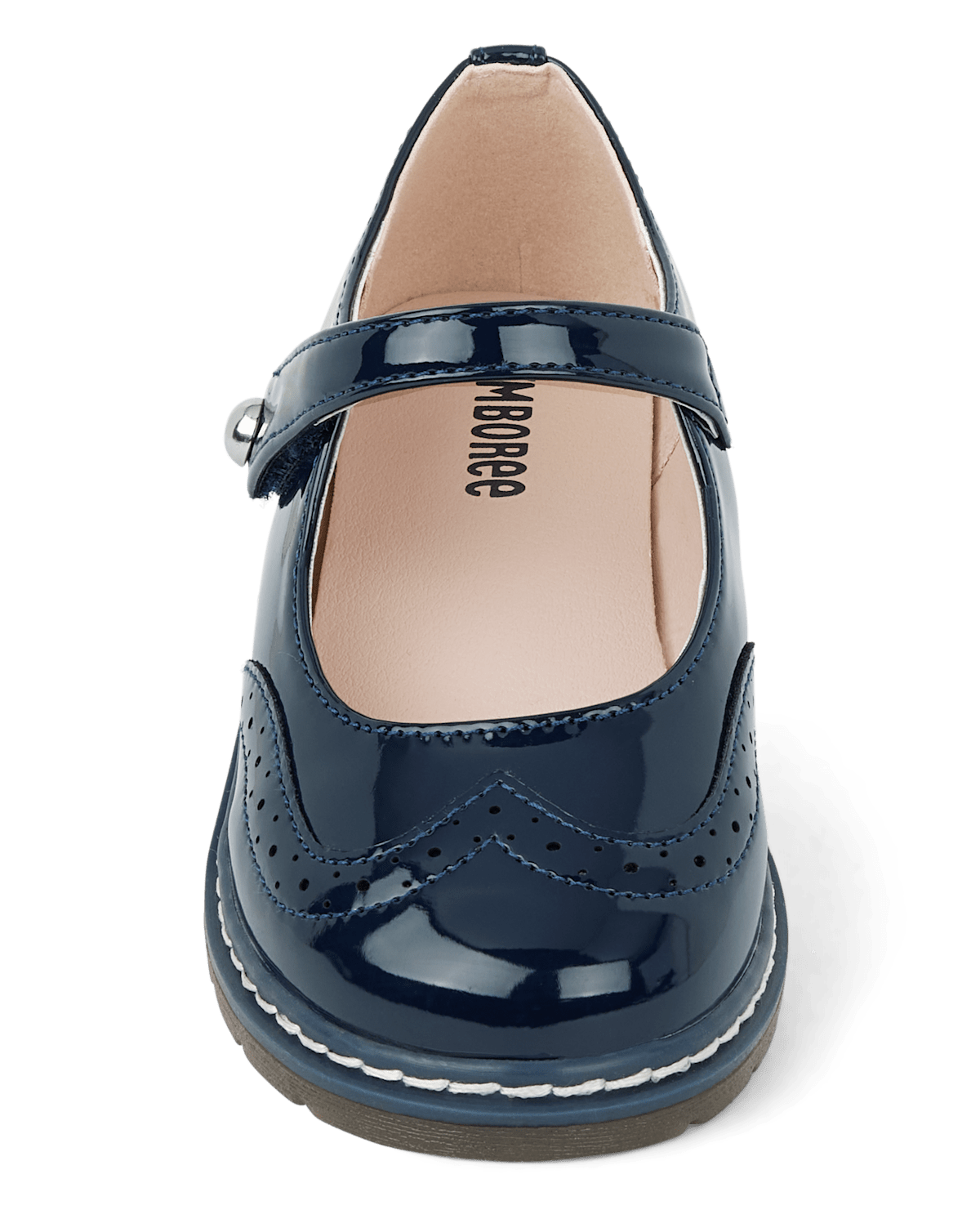 Обувь Gymboree Girls Perforated Faux Patent Leather Ballet Flats - Classroom Cutie — фото 3