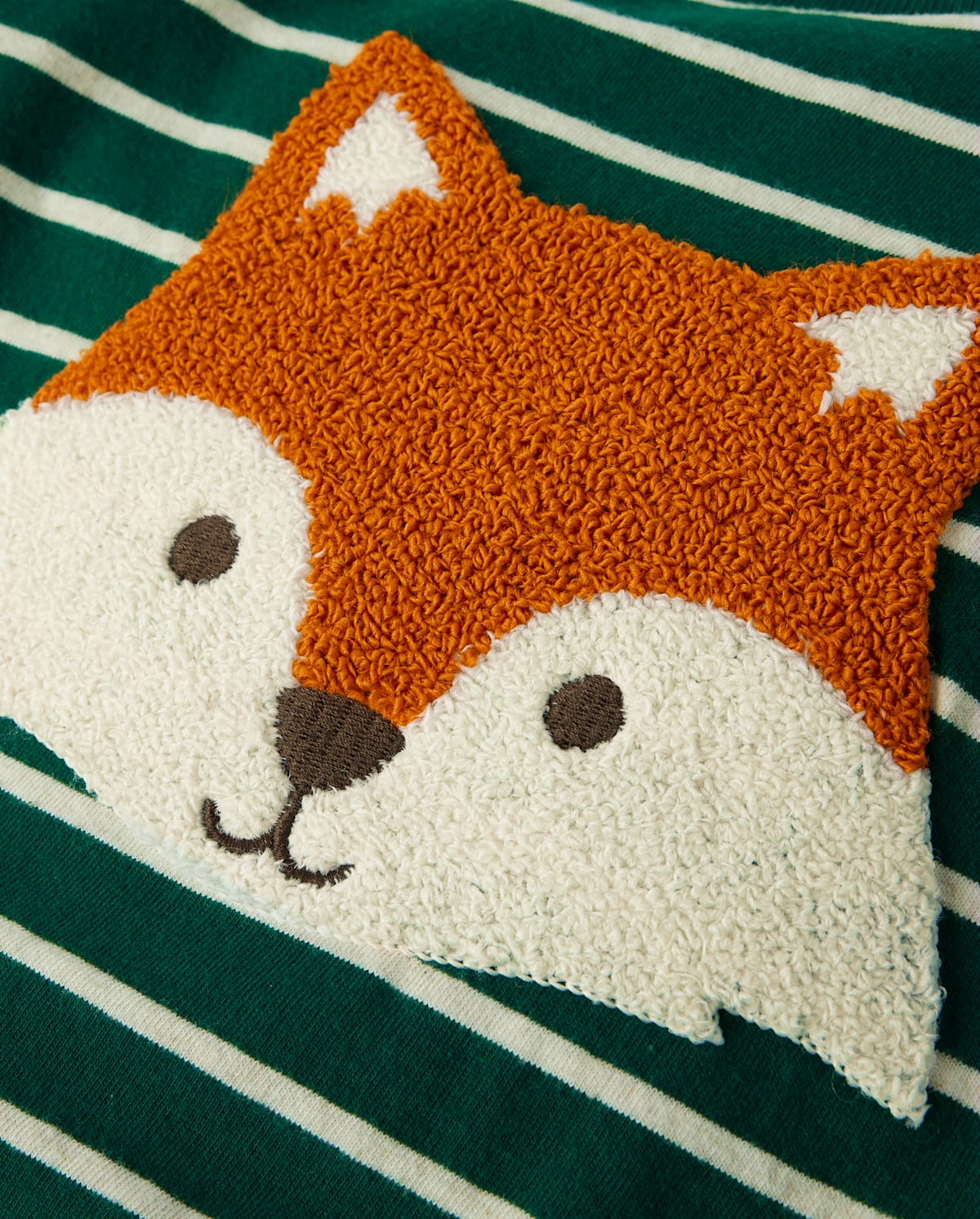 Детские топы Gymboree Boys Striped Embroidered Fox Top - Autumn Adventures