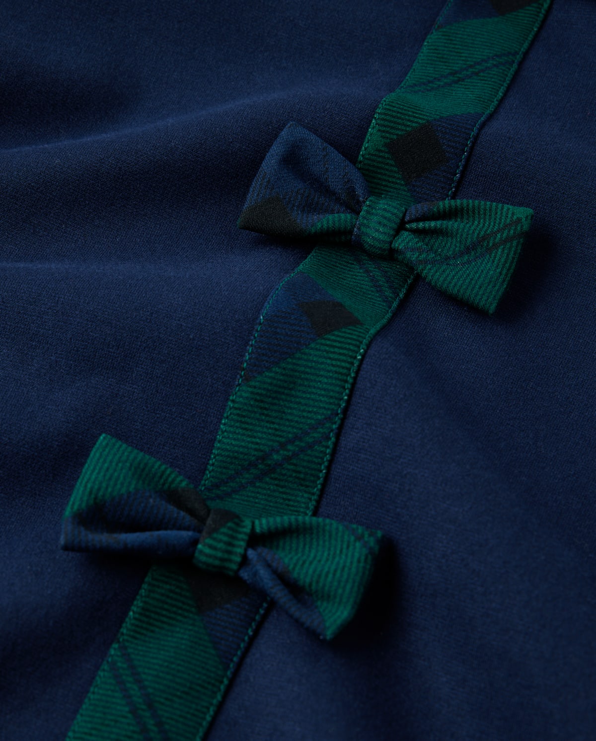 Детские платья Gymboree Girls Plaid Bow Ponte Dress - Royal Christmas