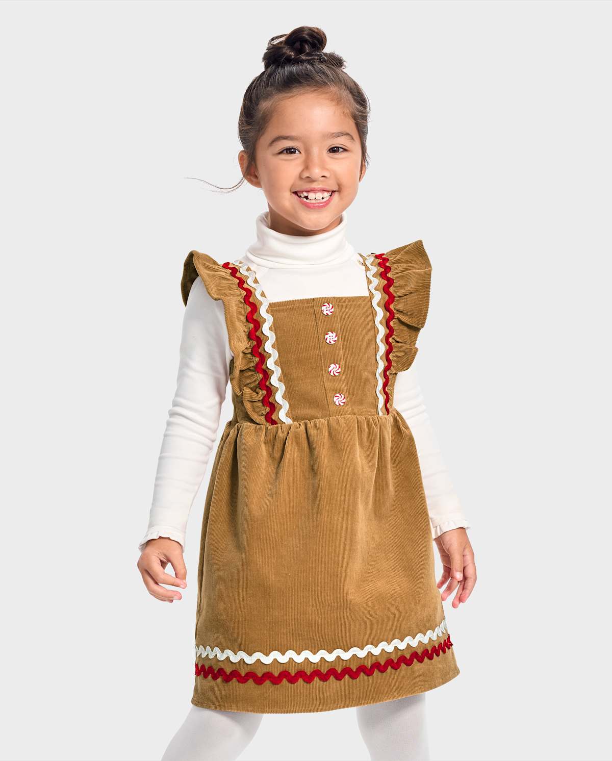 Детские платья Gymboree Girls Gingerbread Skirtall - Holiday Express — фото 3