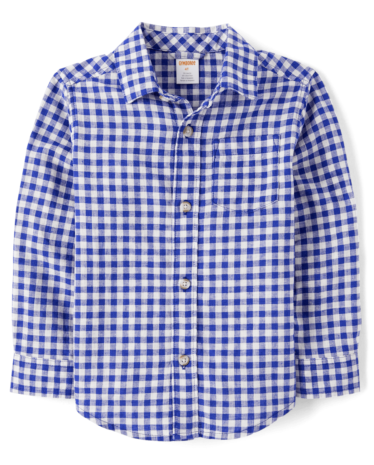 Детские рубашки Gymboree Boys Plaid Button Up Shirt - Coastal Cutie — фото 2