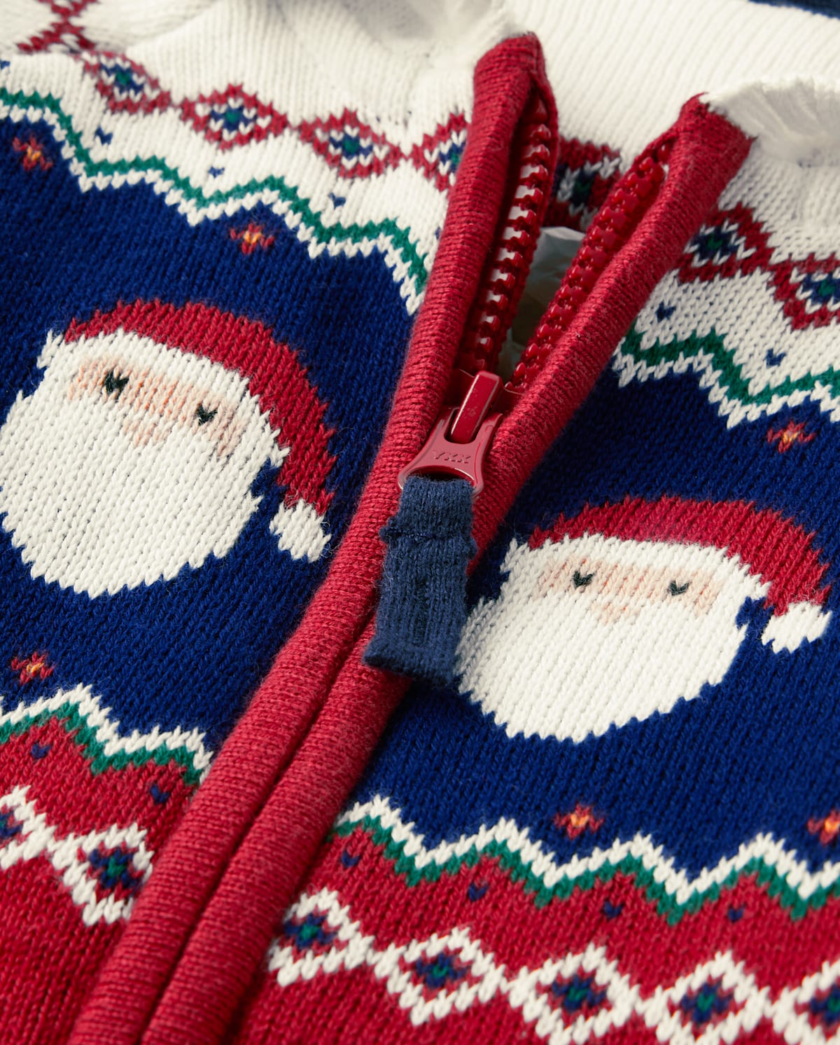 Детские свитеры Gymboree Boys Santa Fairisle Zip Up Sweater - Holiday Express
