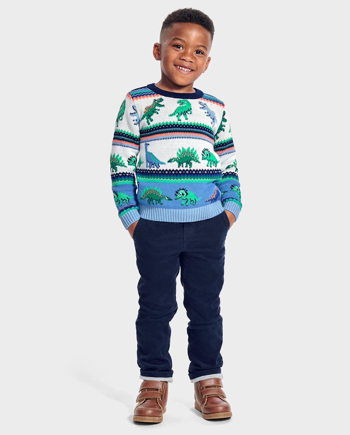 Детские свитеры Gymboree Boys Dino Fairisle Sweater - Dino Friends — фото 2