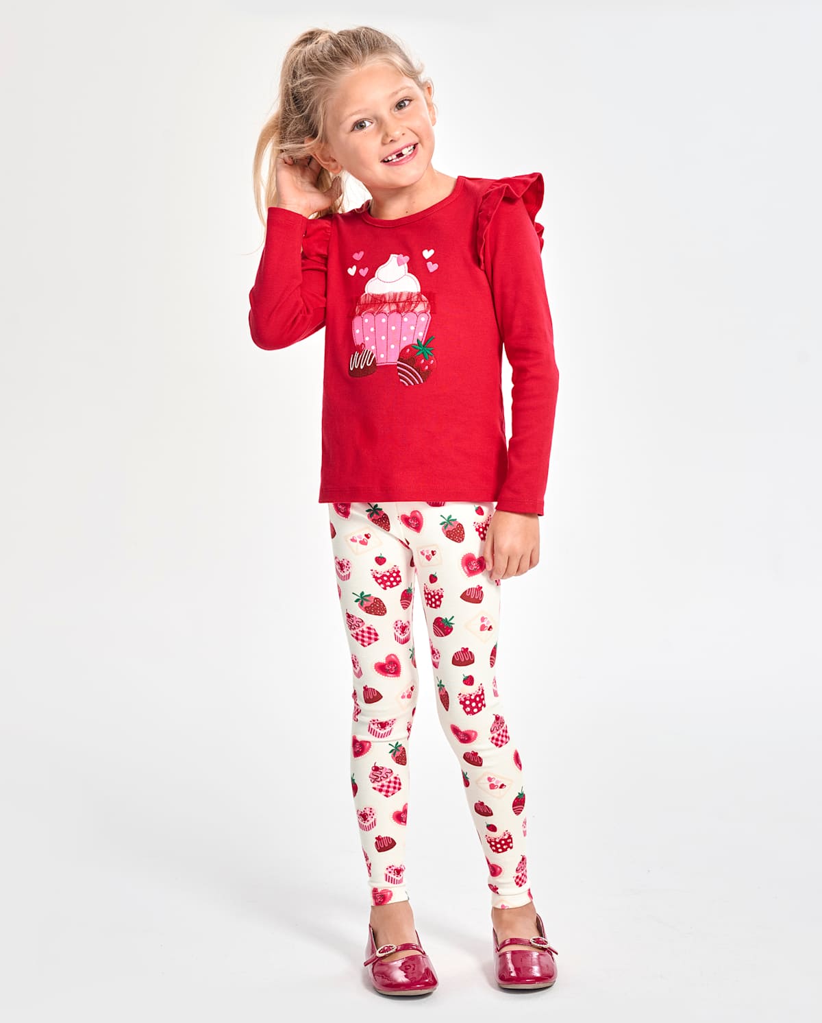 Детские топы Gymboree Girls Dessert Ruffle Top - Mini Valentine — фото 2