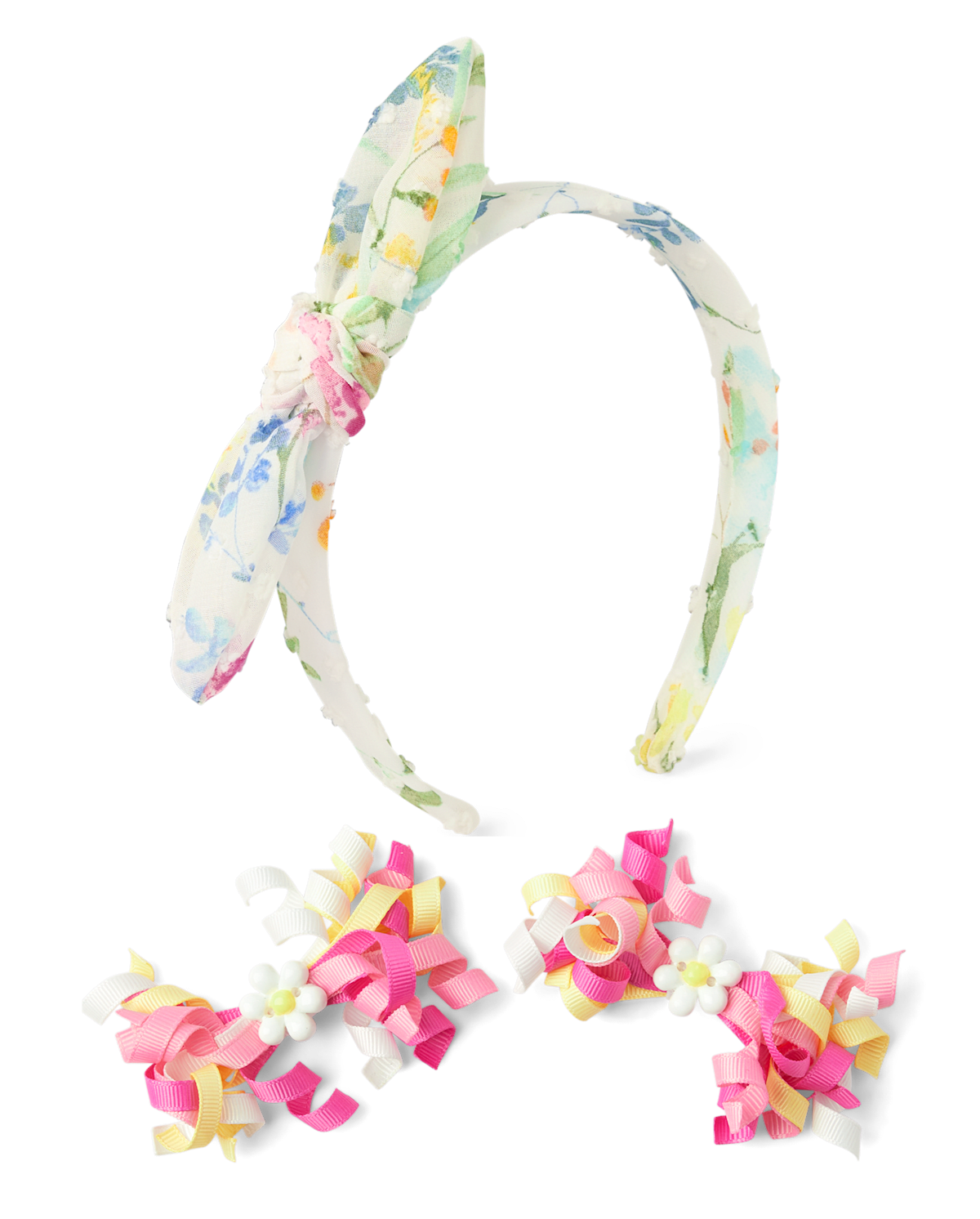 Gymboree Girls 3-Piece Hair Set - Garden Party