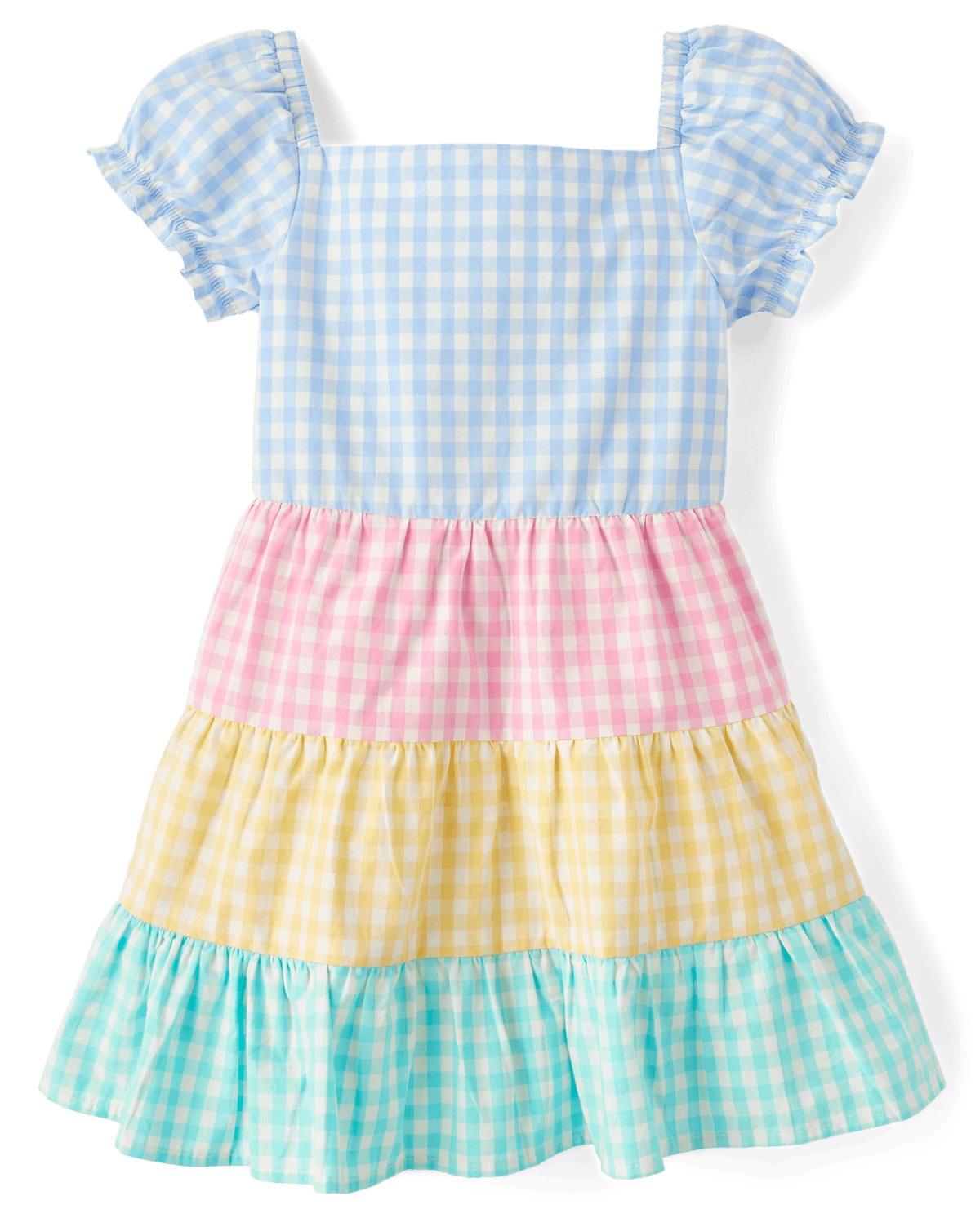Детские платья Gymboree Girls Gingham Tiered Dress - Garden Party
