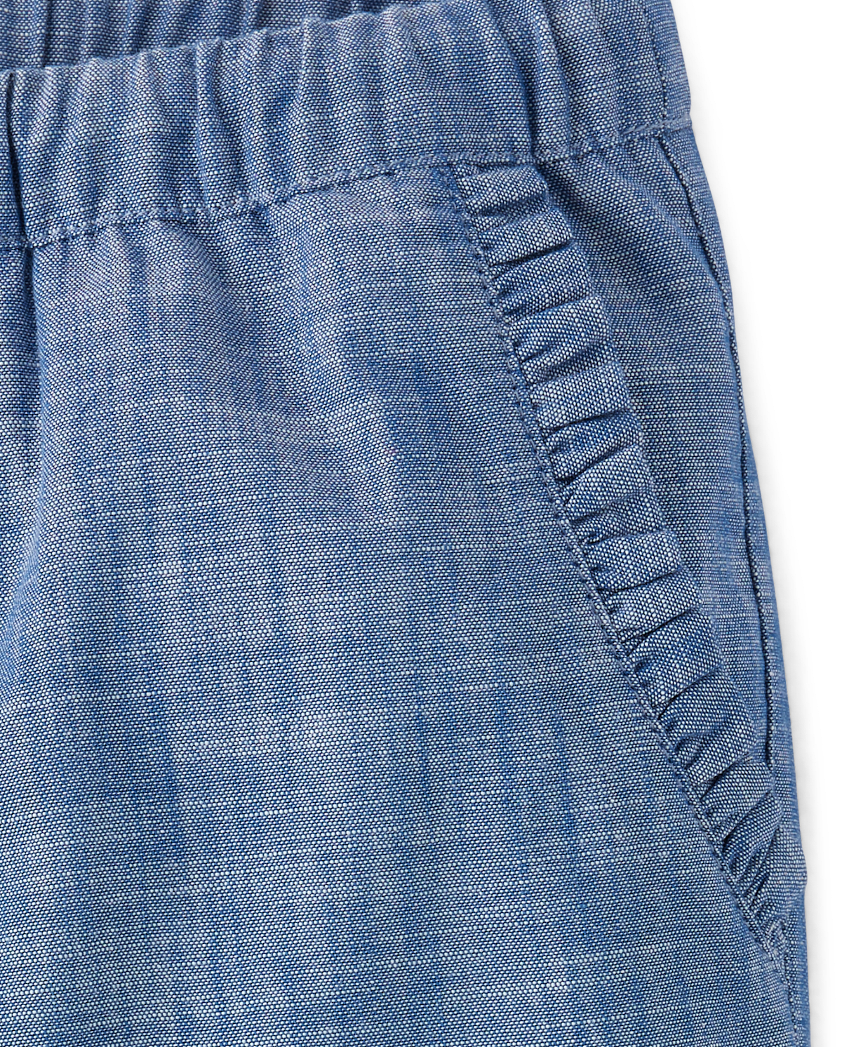 Детские брюки Gymboree Girls Chambray Ruffle Jogger Pants - Little Essentials