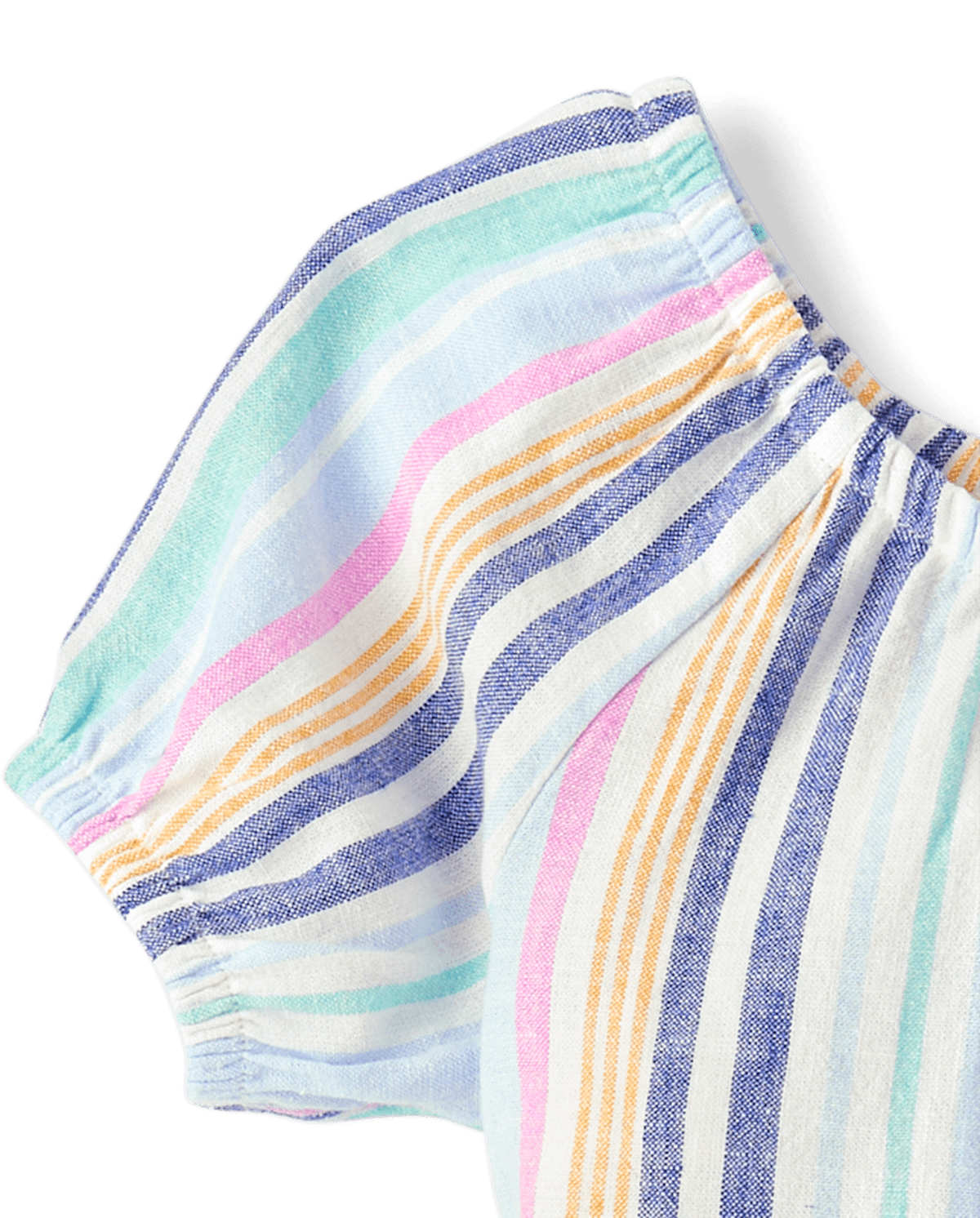 Детские платья Gymboree Girls Striped Linen-Blend Tiered Dress - Italian Riviera — фото 3