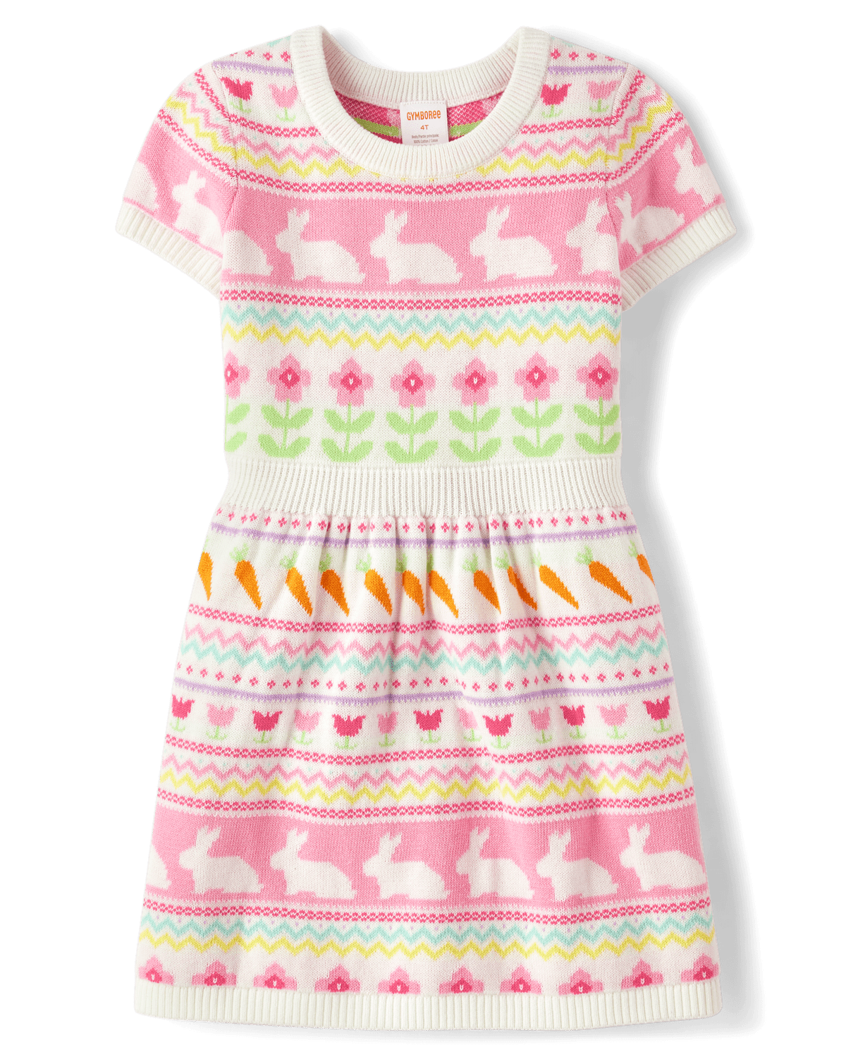 Детские платья Gymboree Girls Bunny Fairisle Sweater Dress - Garden Party