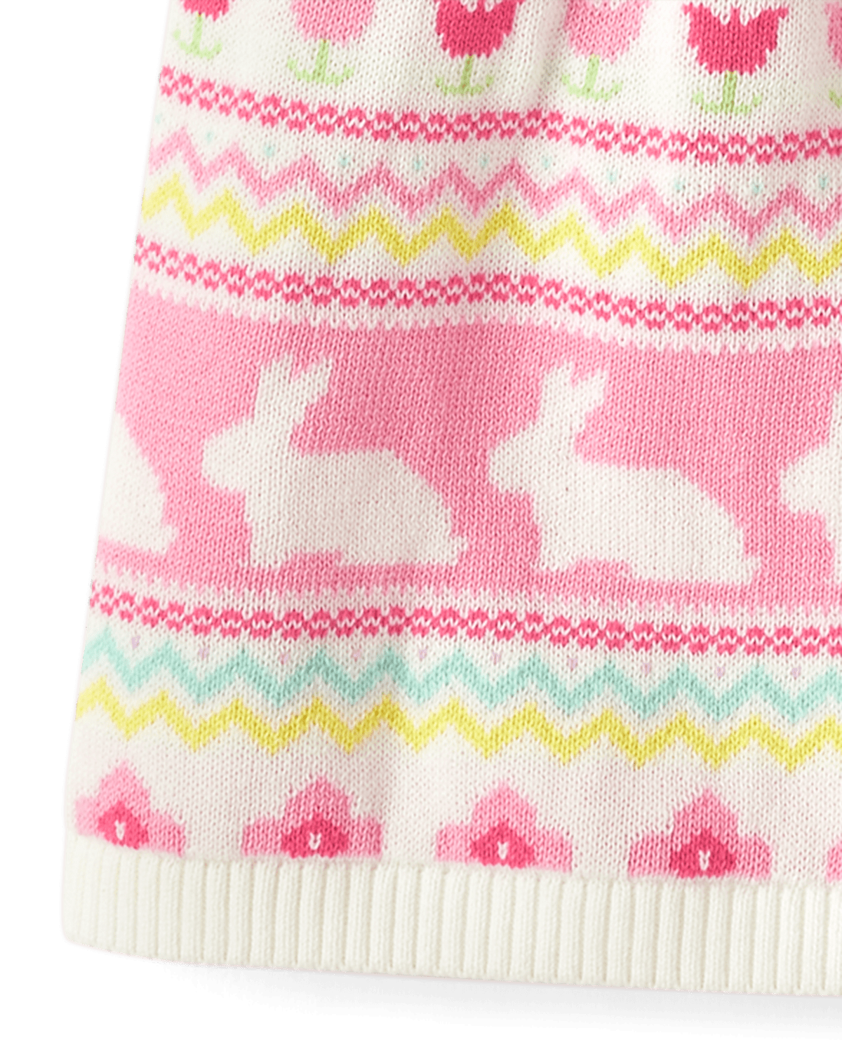 Детские платья Gymboree Girls Bunny Fairisle Sweater Dress - Garden Party — фото 4