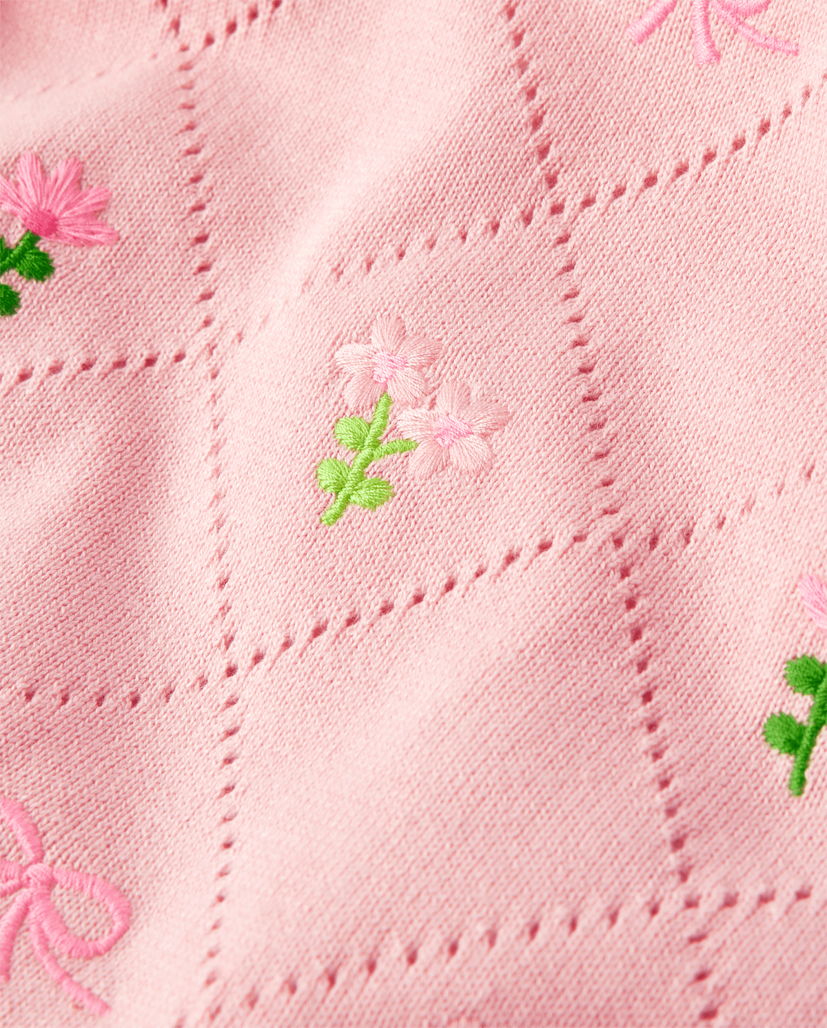 Детские свитеры Gymboree Girls Embroidered Floral Pointelle Sweater - Blushing Blooms